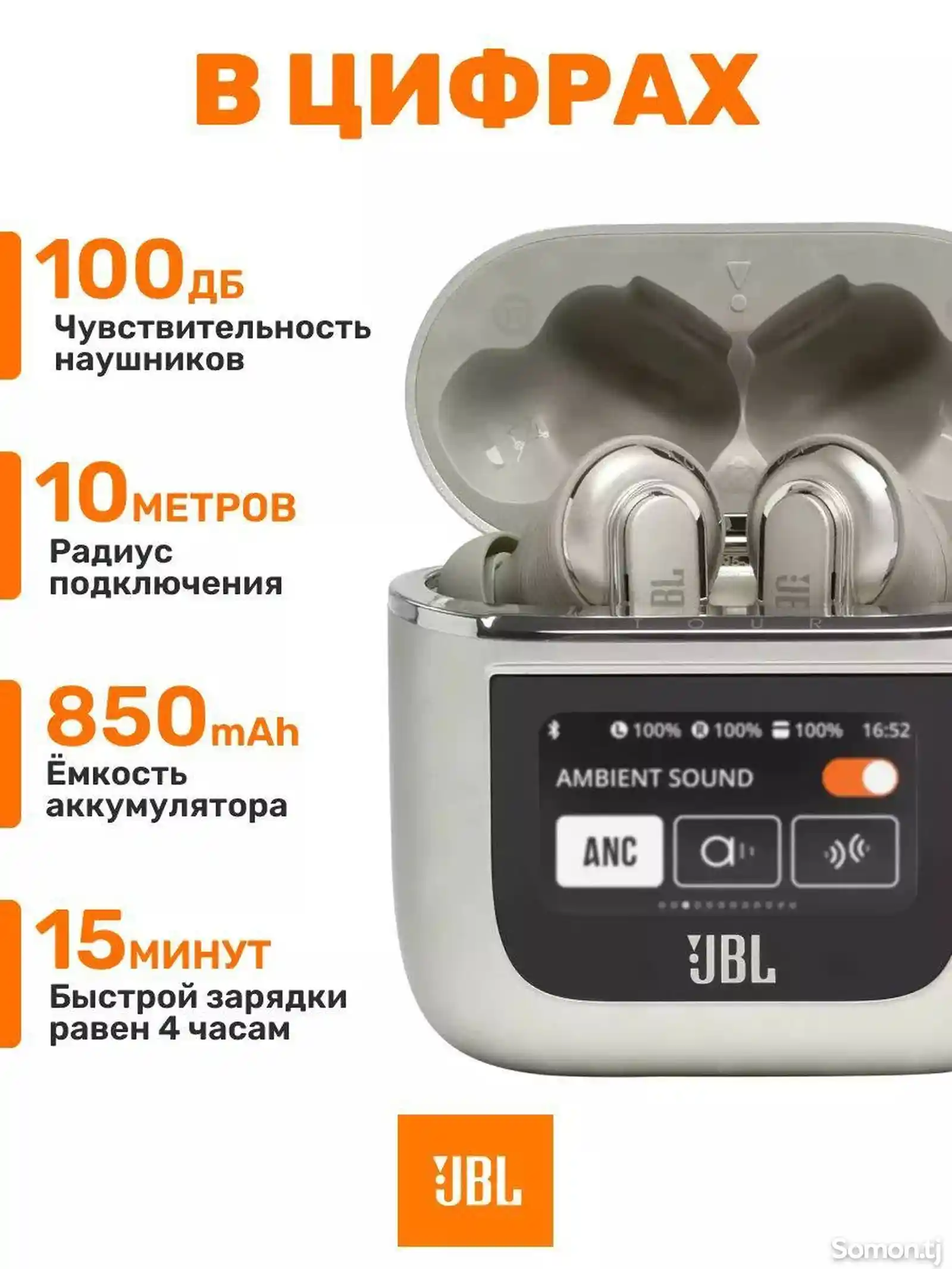 Беспроводные наушники JBL Tour Pro 2-3