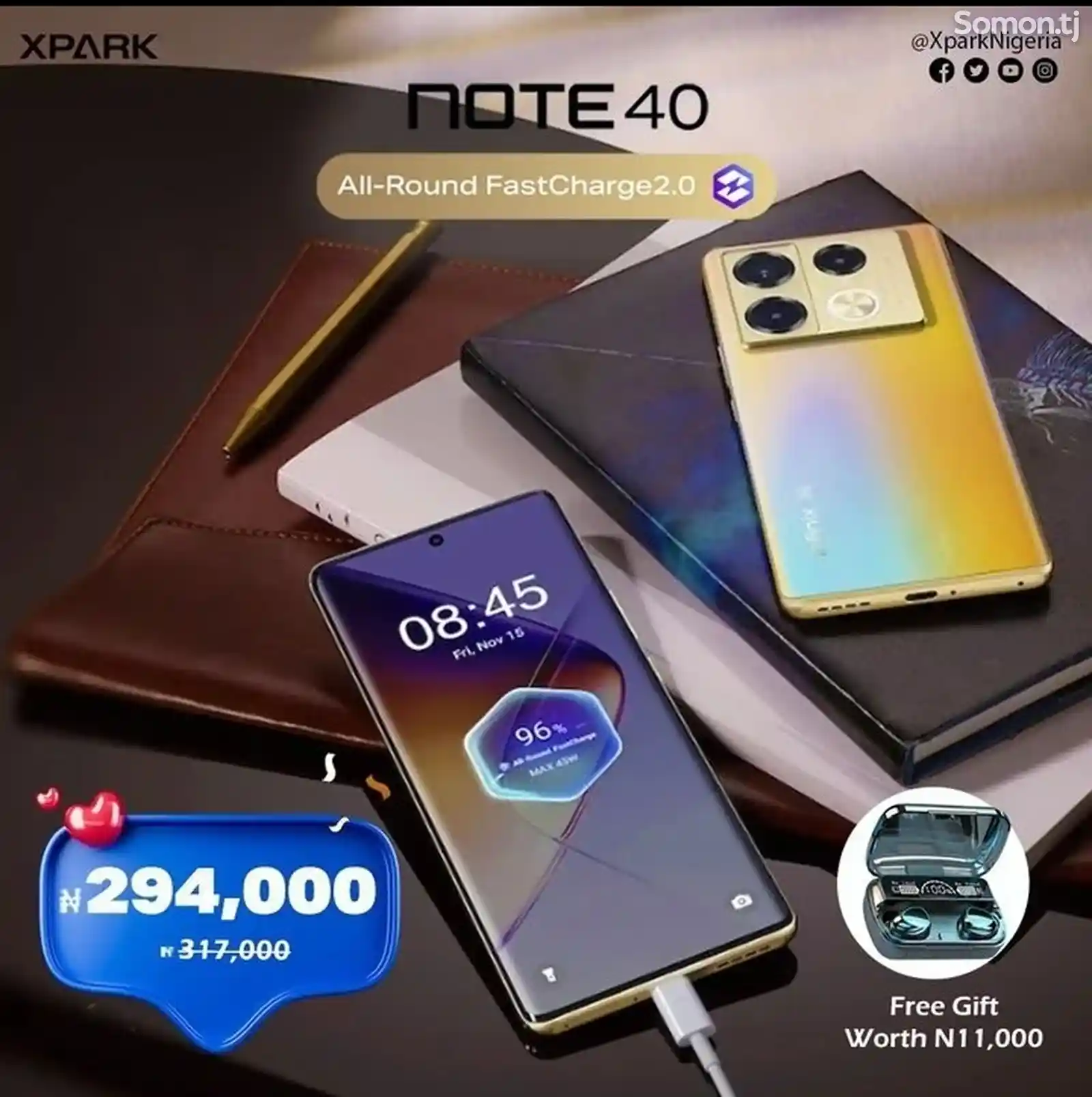 Infinix note 40 8/256g global version-4