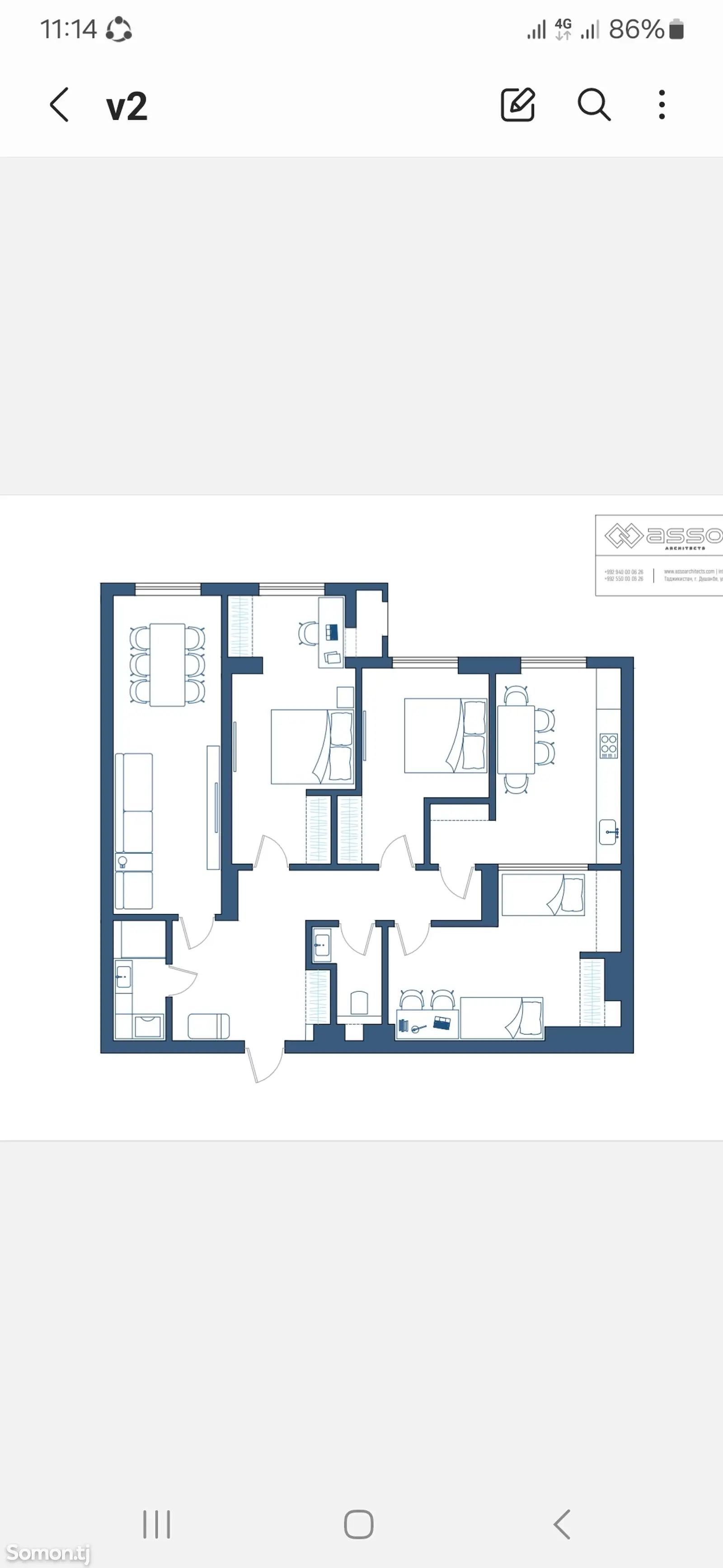 3-комн. квартира, 6 этаж, 118 м², Фирдавси-3