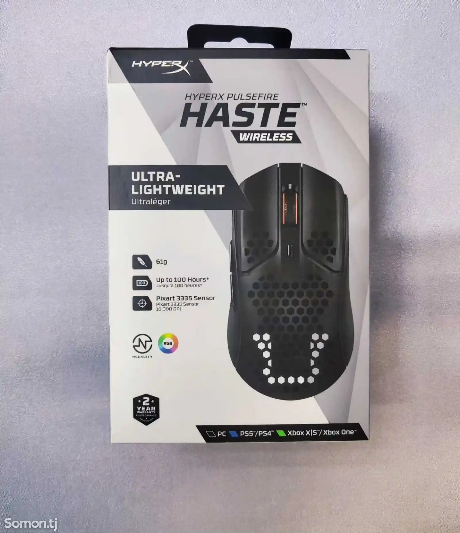 Мышь HyperX Pulsefire Haste Wireless Black-4