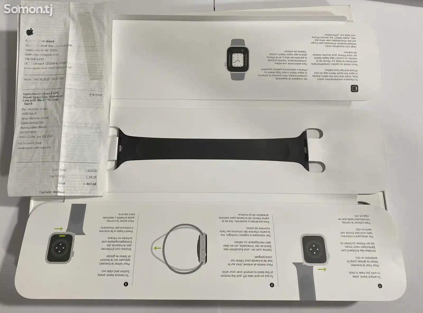 Смарт часы Apple Watch Series 6 44mm Space Gray Aluminum Case-5