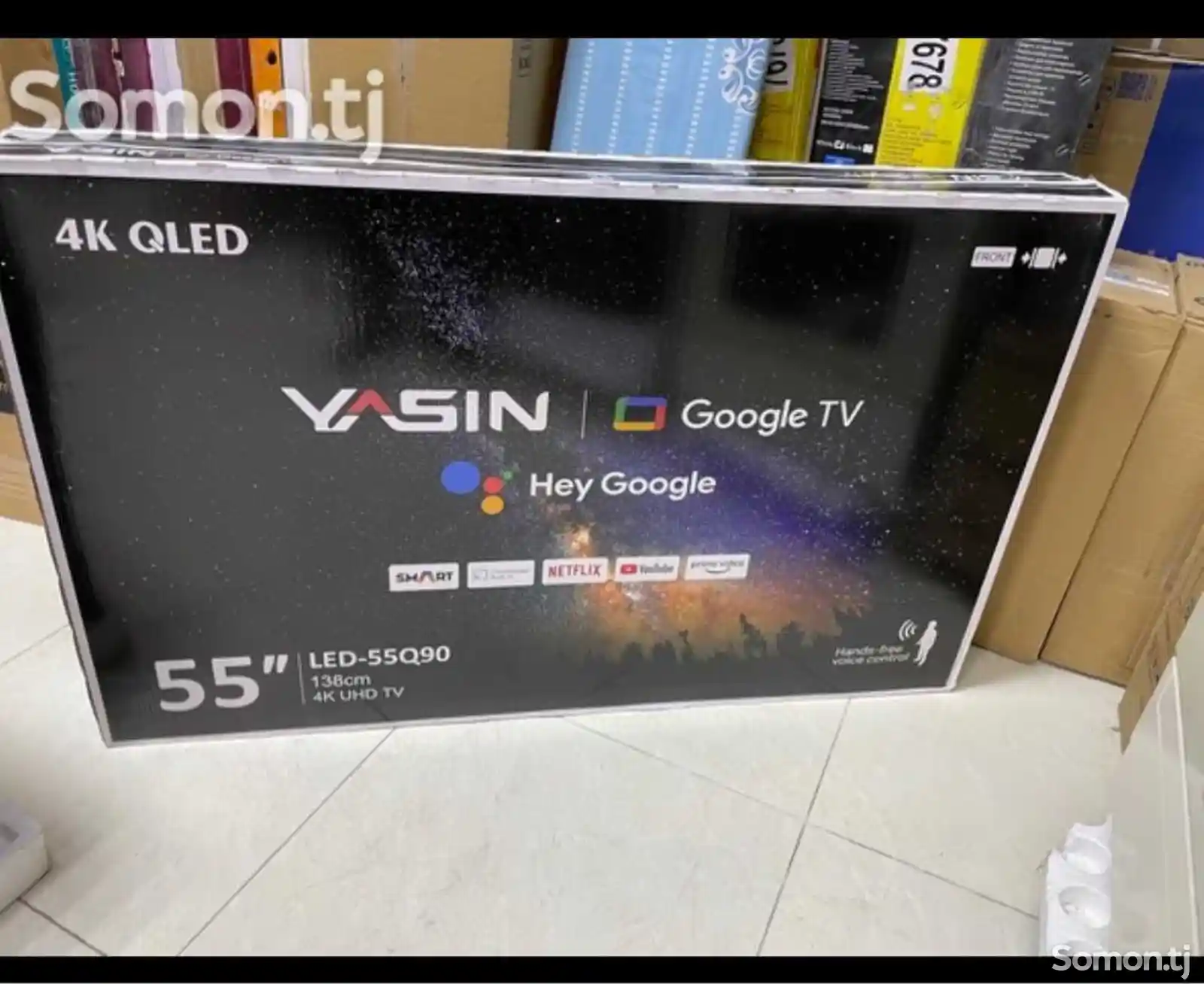 Телевизор 55 андроид 4к Yasin