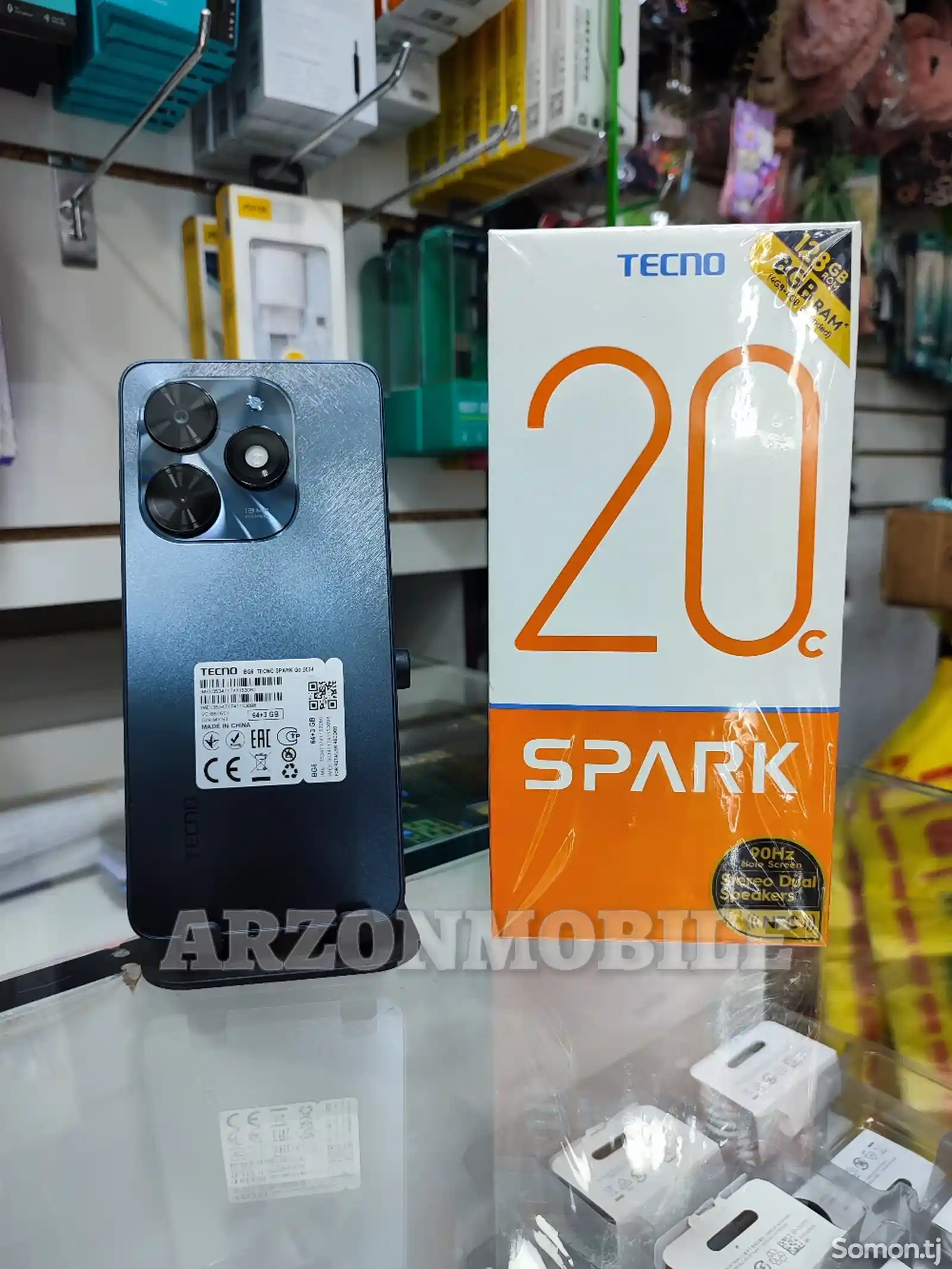 Tecno Spark 20C 4+4/128Gb Black-1