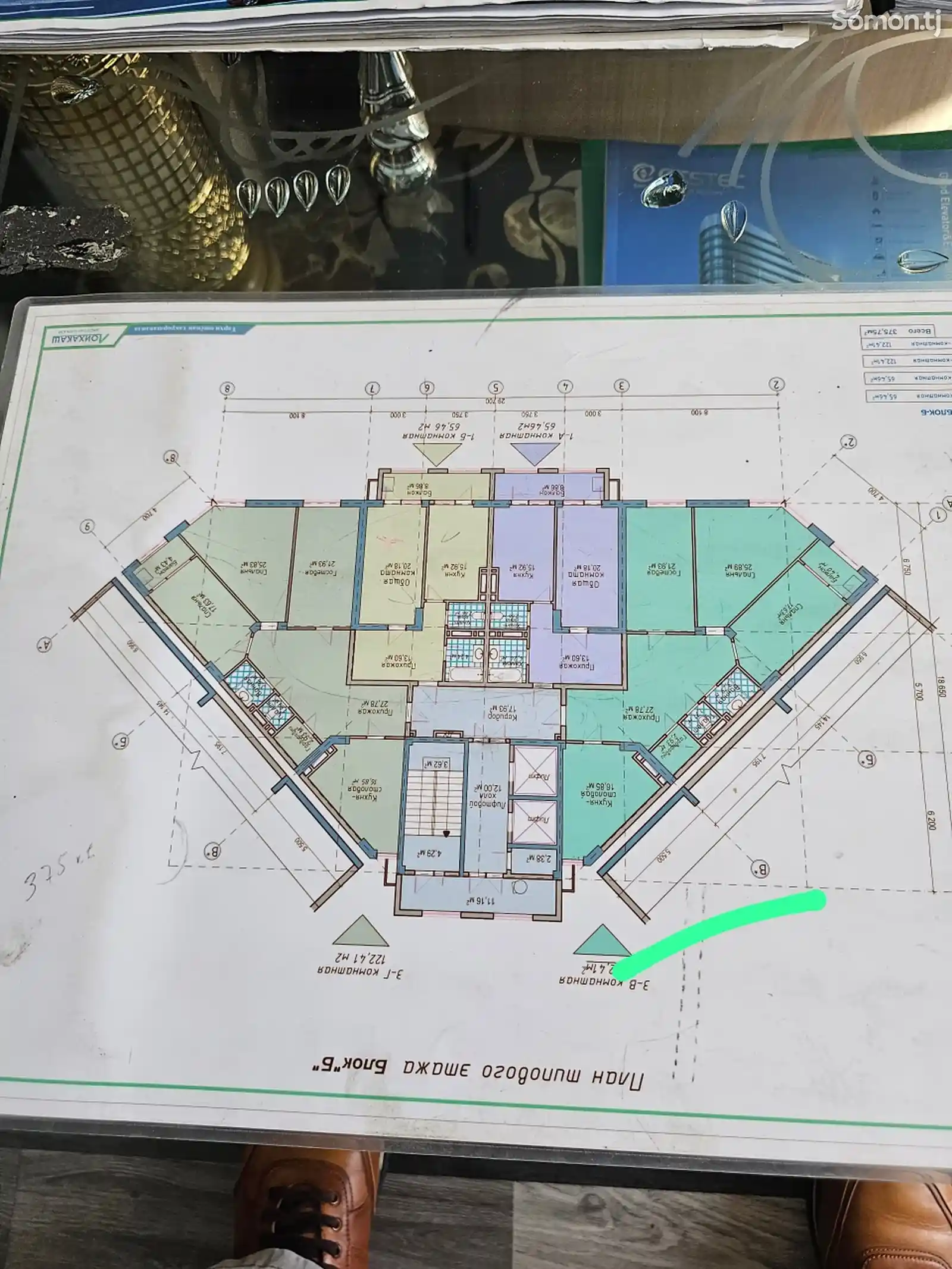 3-комн. квартира, 17 этаж, 122 м², Сино-2