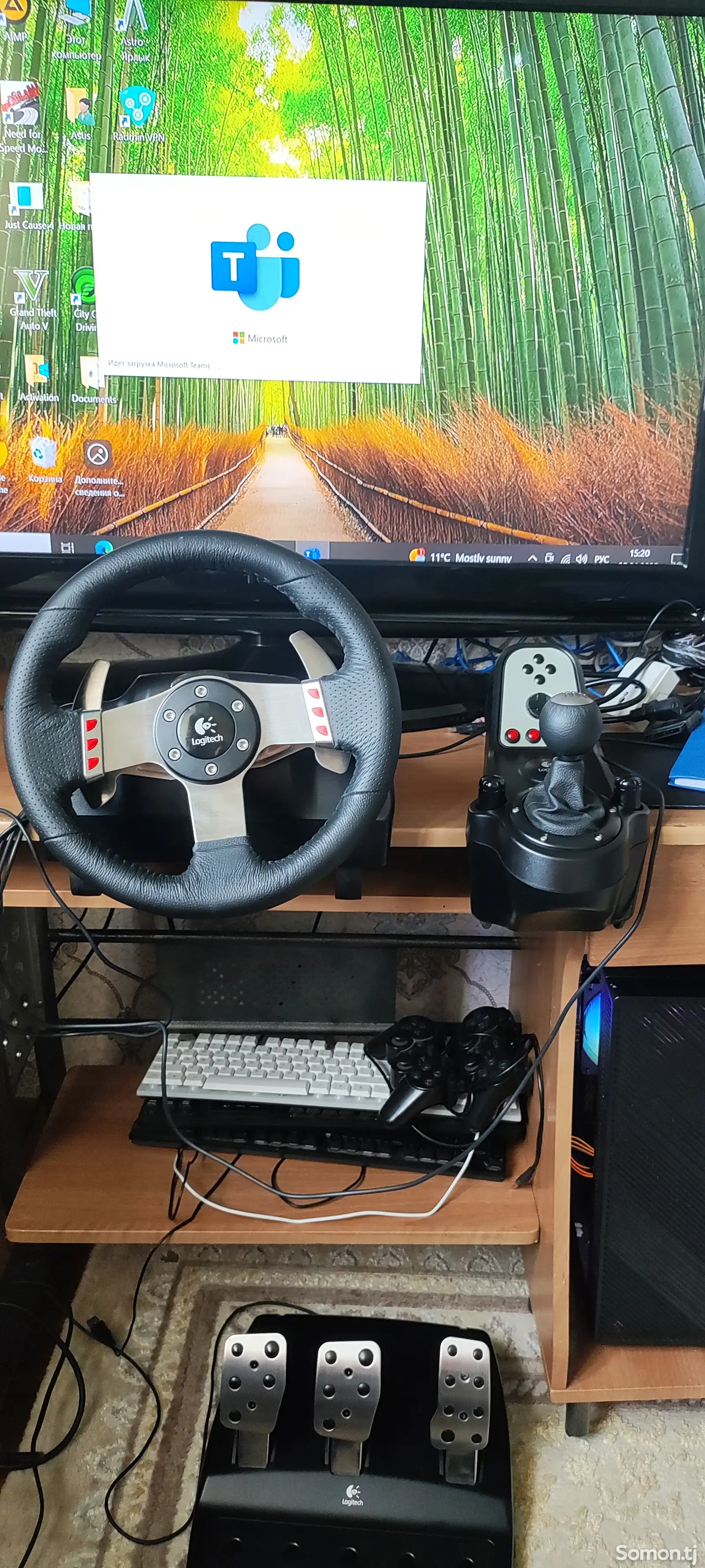 Руль Logitech g27 shifter-1