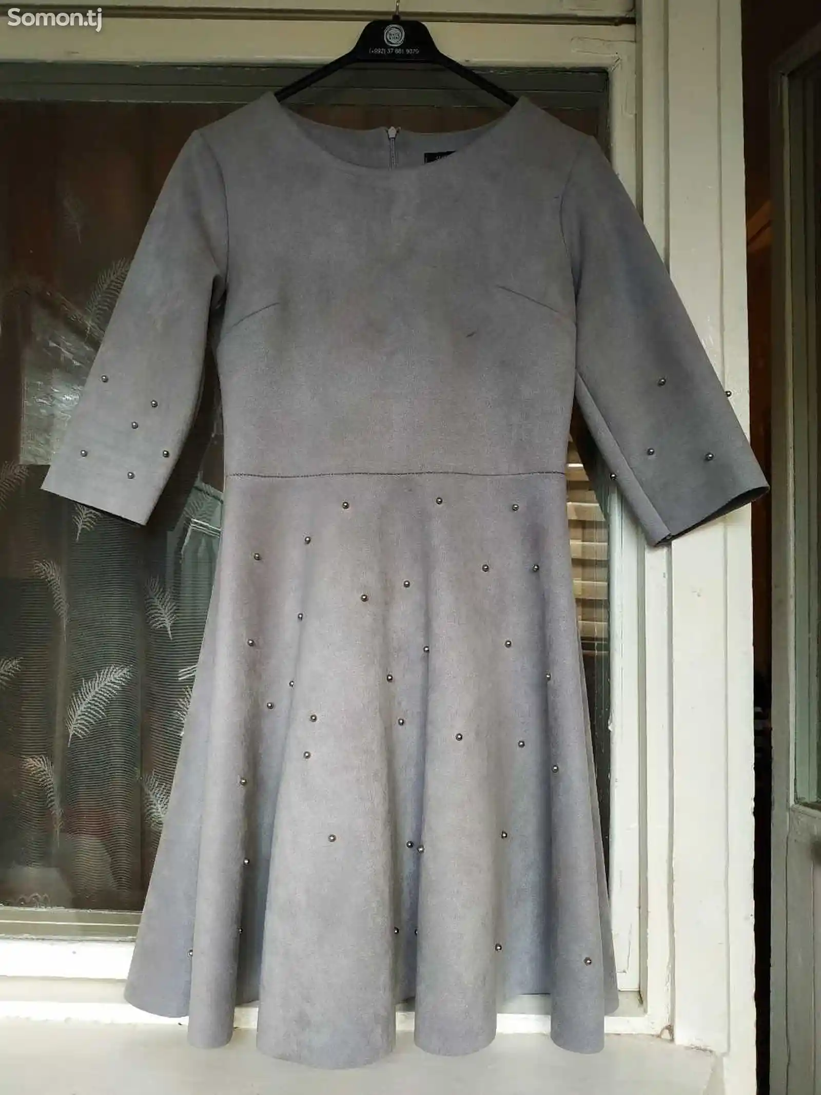 Платье замшевое-1