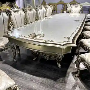 Королевский комплект стола и стульев Gold