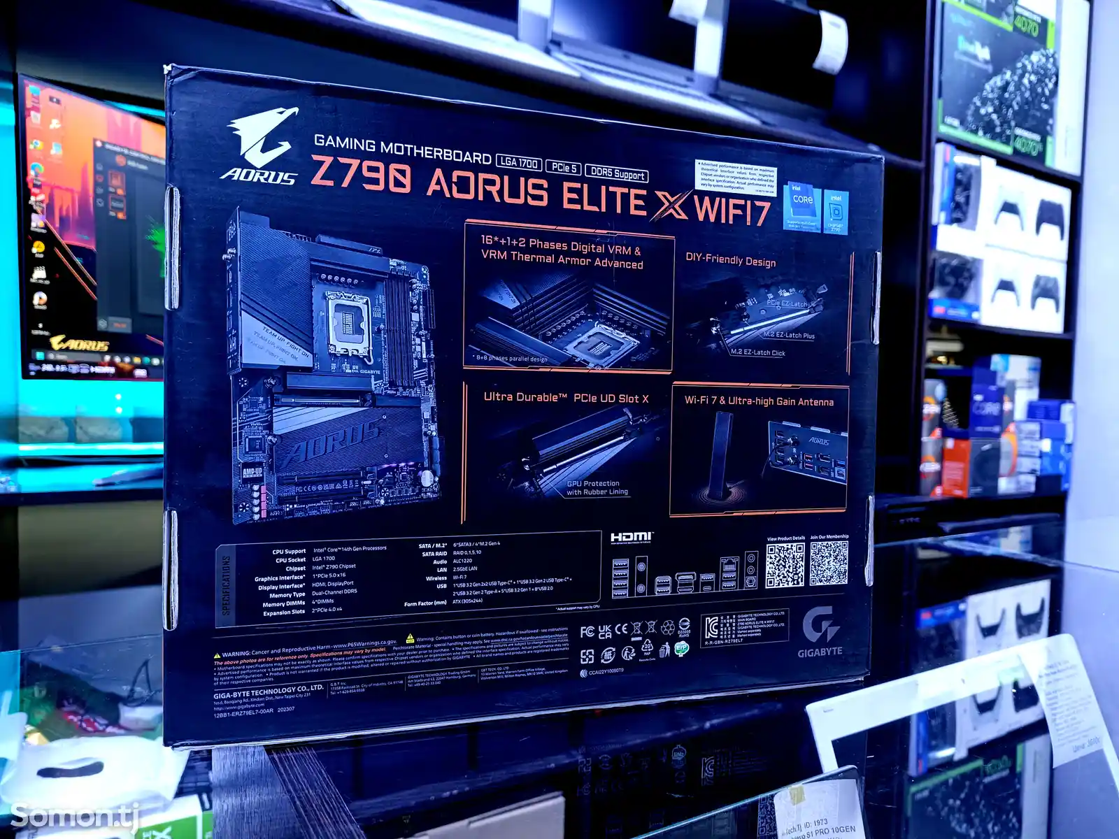 Материнская Плата Gigabyte Z790 Aorus Elite X Wi-Fi 7 DDR5 LGA 1700-2