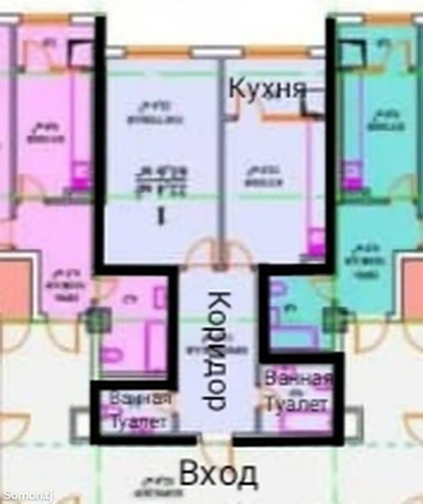 2-комн. квартира, 12 этаж, 62 м², Фирдавси-5