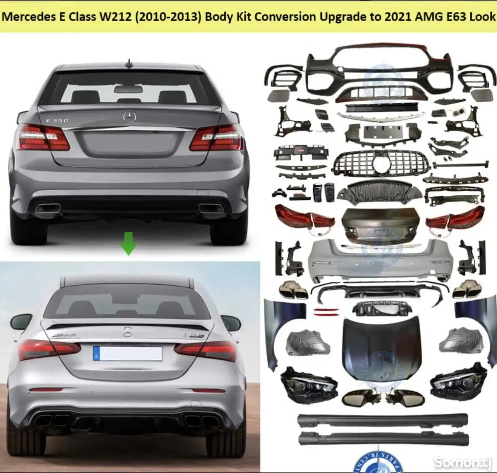 Обвес на Mercedes-Benz W212-W213 2023 6.3-2