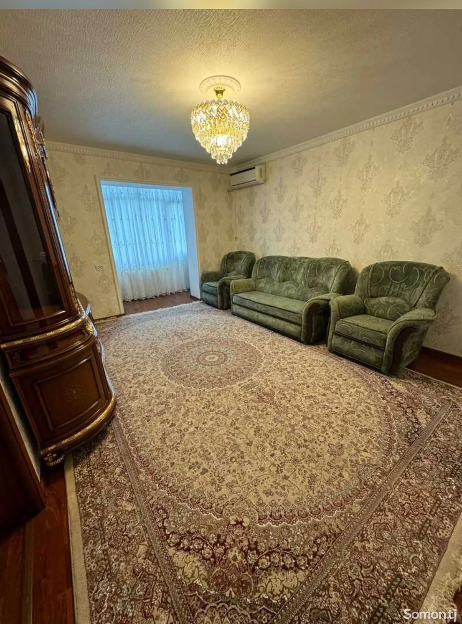 3-комн. квартира, 4 этаж, 60м², Сомони-1