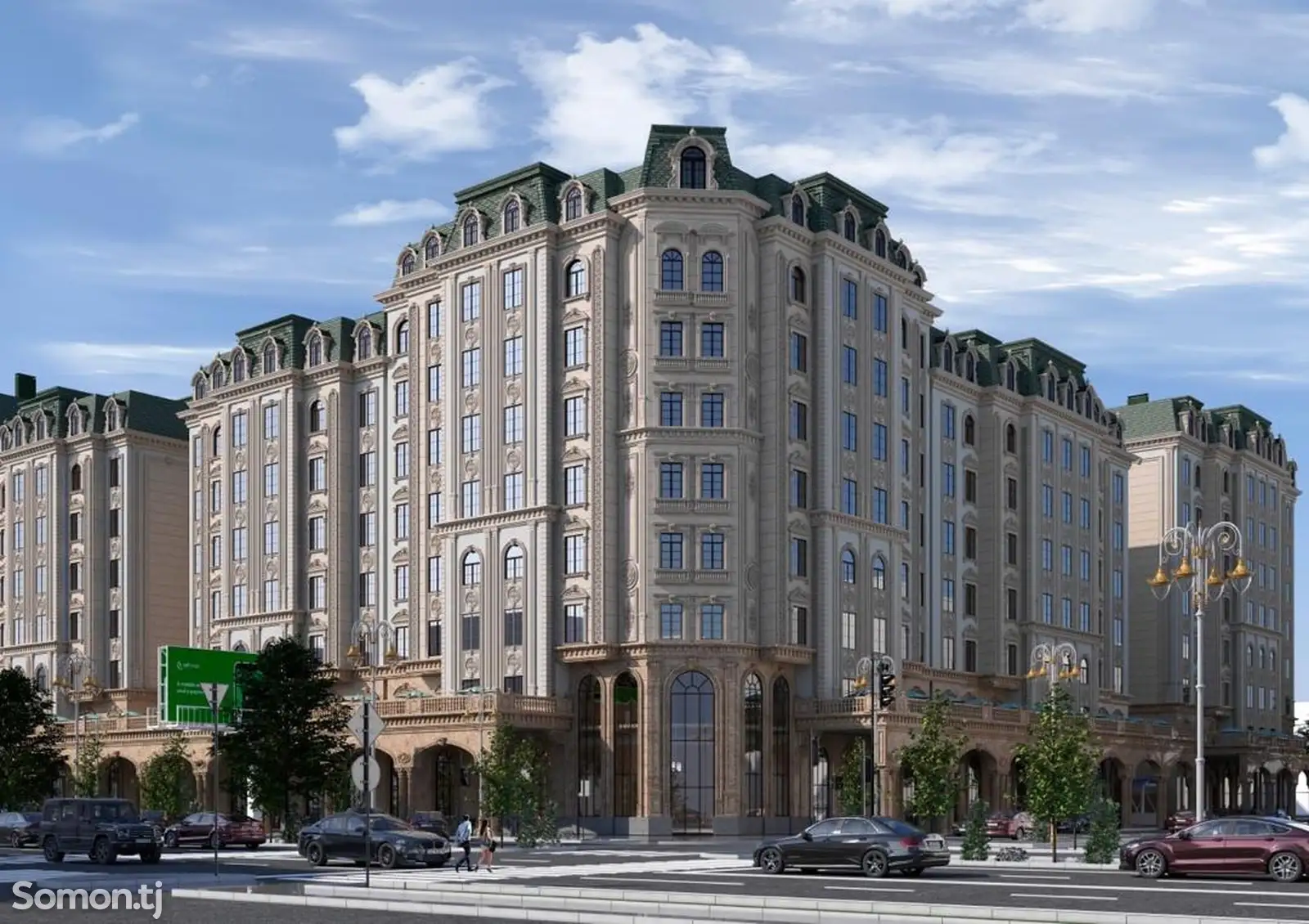 3-комн. квартира, 6 этаж, 152 м², и.Сомони-1