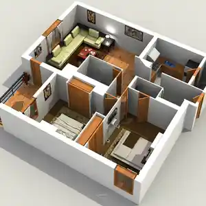 2-комн. квартира, 2 этаж, 48 м², Поворот Ленинграда