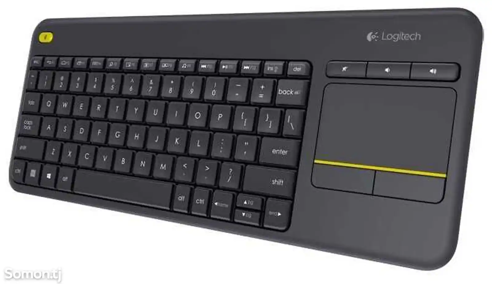 Клавиатура Logitech Wireless Touch Plus Black USB-3