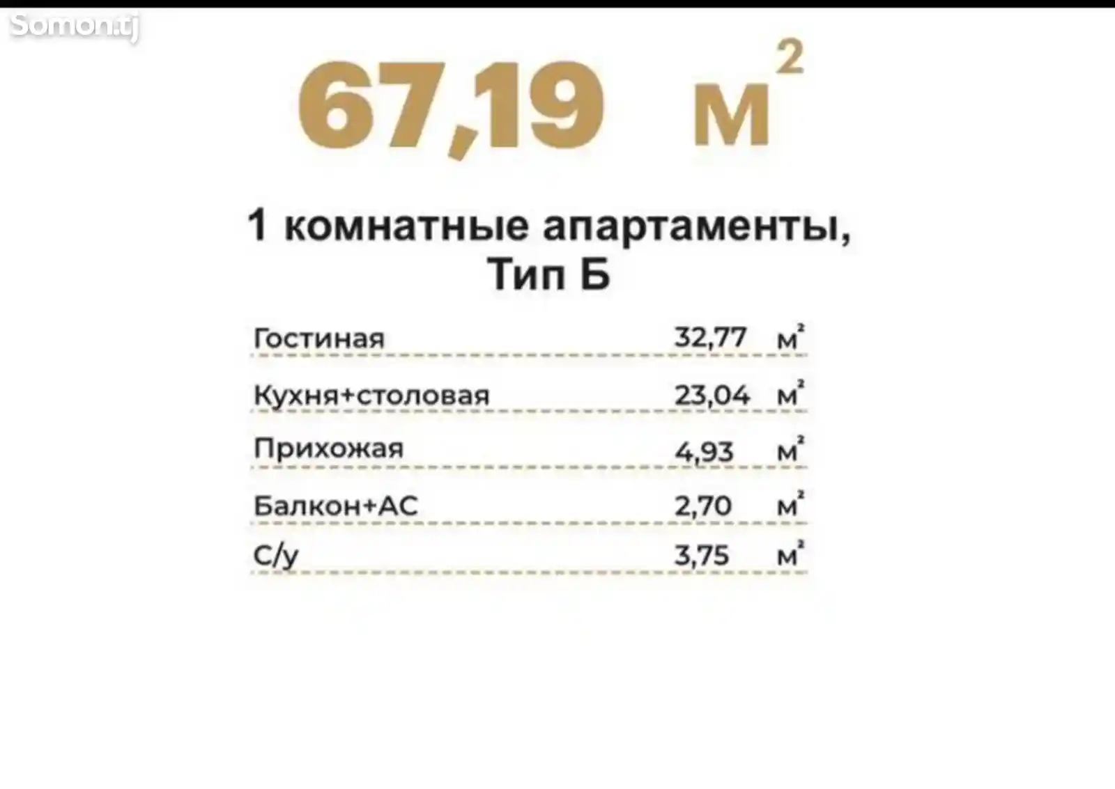 1-комн. квартира, 14 этаж, 67 м², ул.Академическая-2