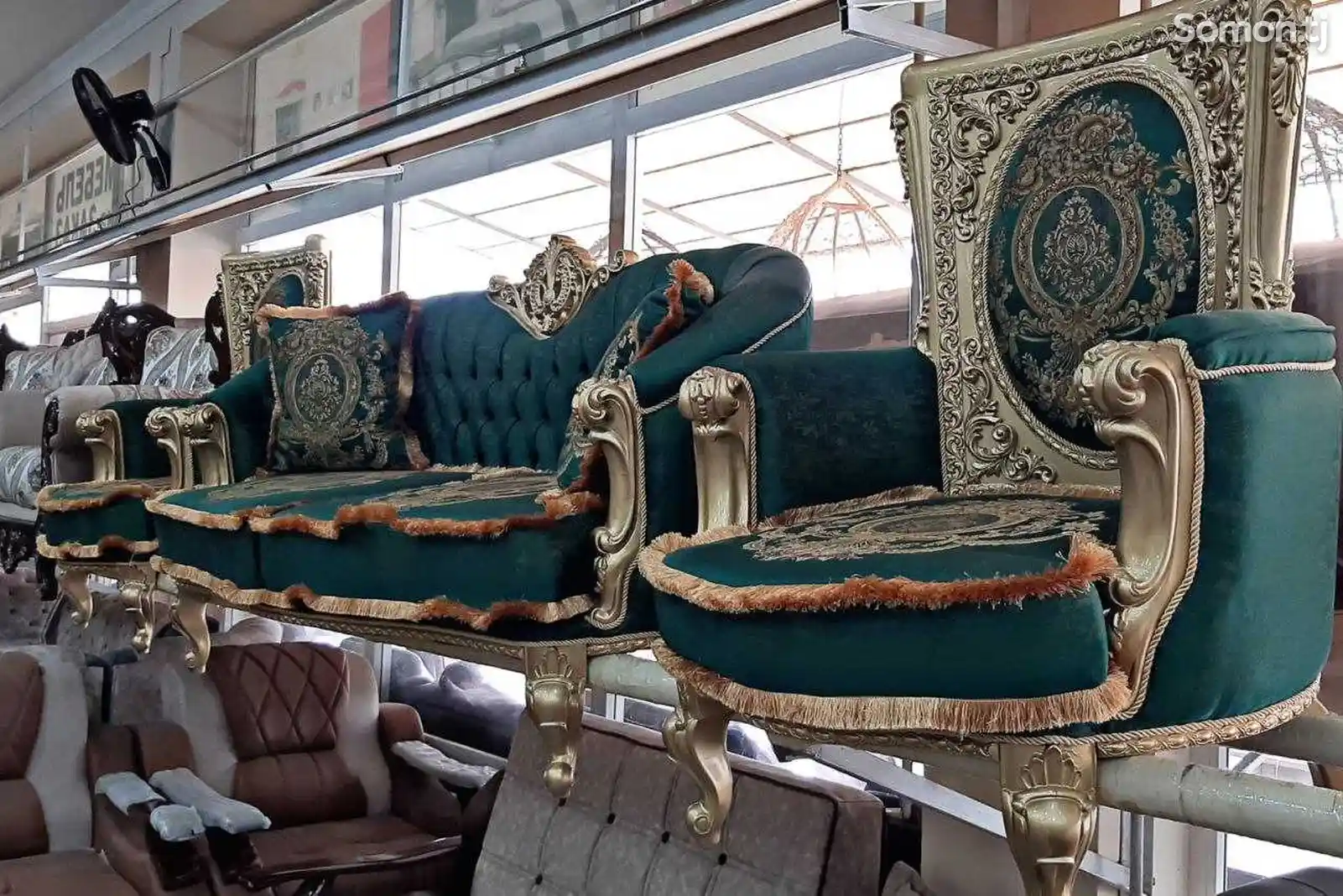 Королевская тройка диван кресло-3