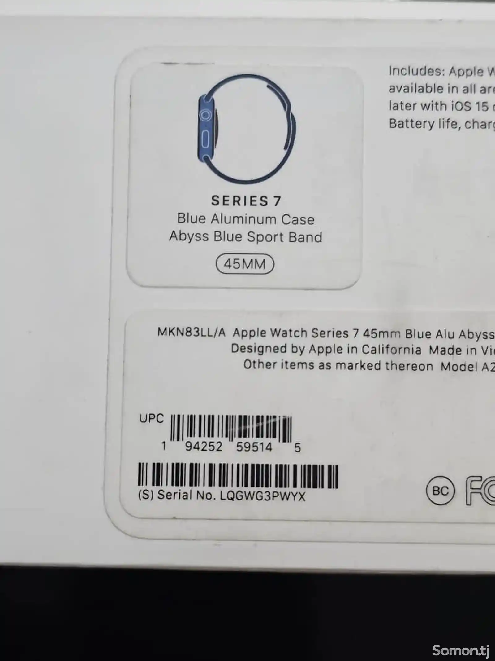 Смарт часы apple watch7. 45mm-4