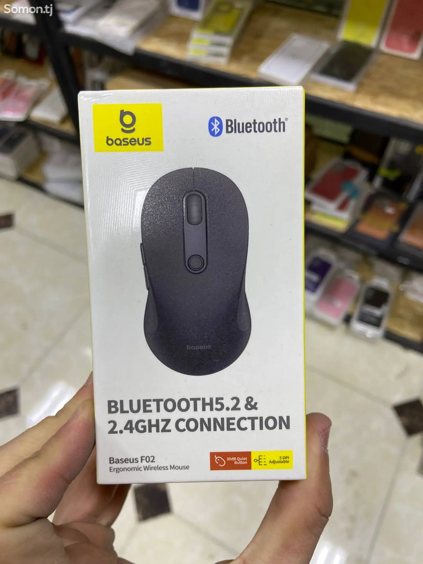 Мышь беспроводная Baseus F02 Ergonomic Wireless Mouse-1