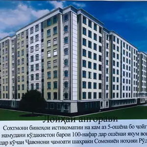 2-комн. квартира, 7 этаж, 76 м², Рудаки