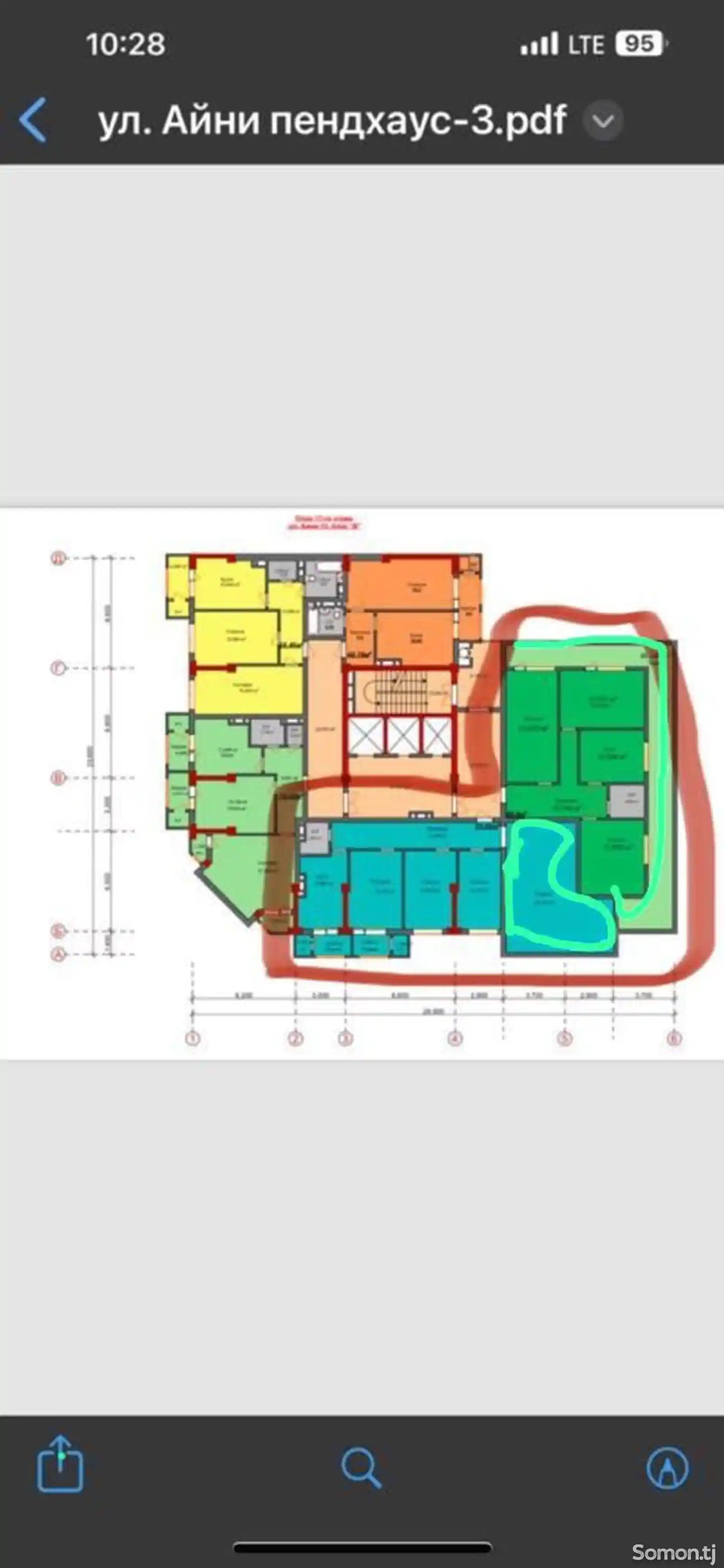 6-комн. квартира, 17 этаж, 260 м², Голубой экран-8