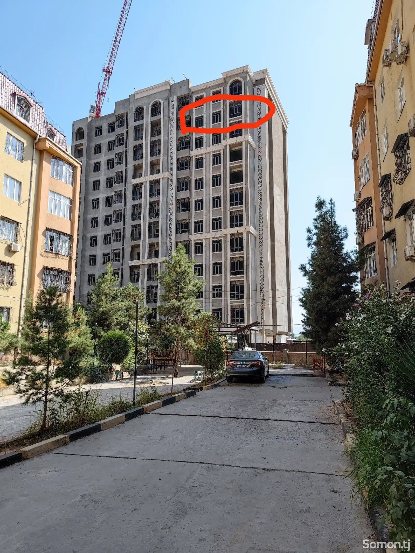 3-комн. квартира, 11 этаж, 104 м², Шохмансур-1