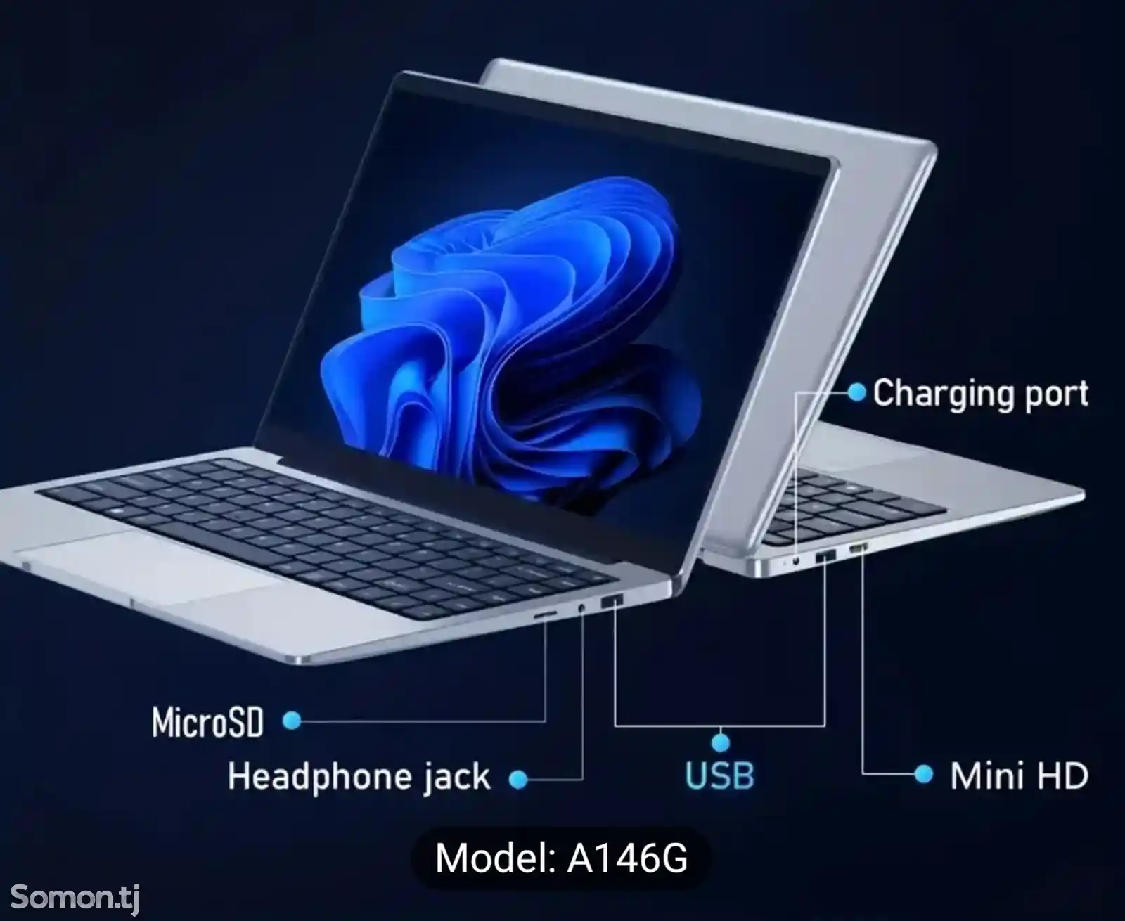 Ноутбук Auusda Laptop with 8GB LPDDR4 512GB SSD, Intel Celeron J4125 u на заказ-4