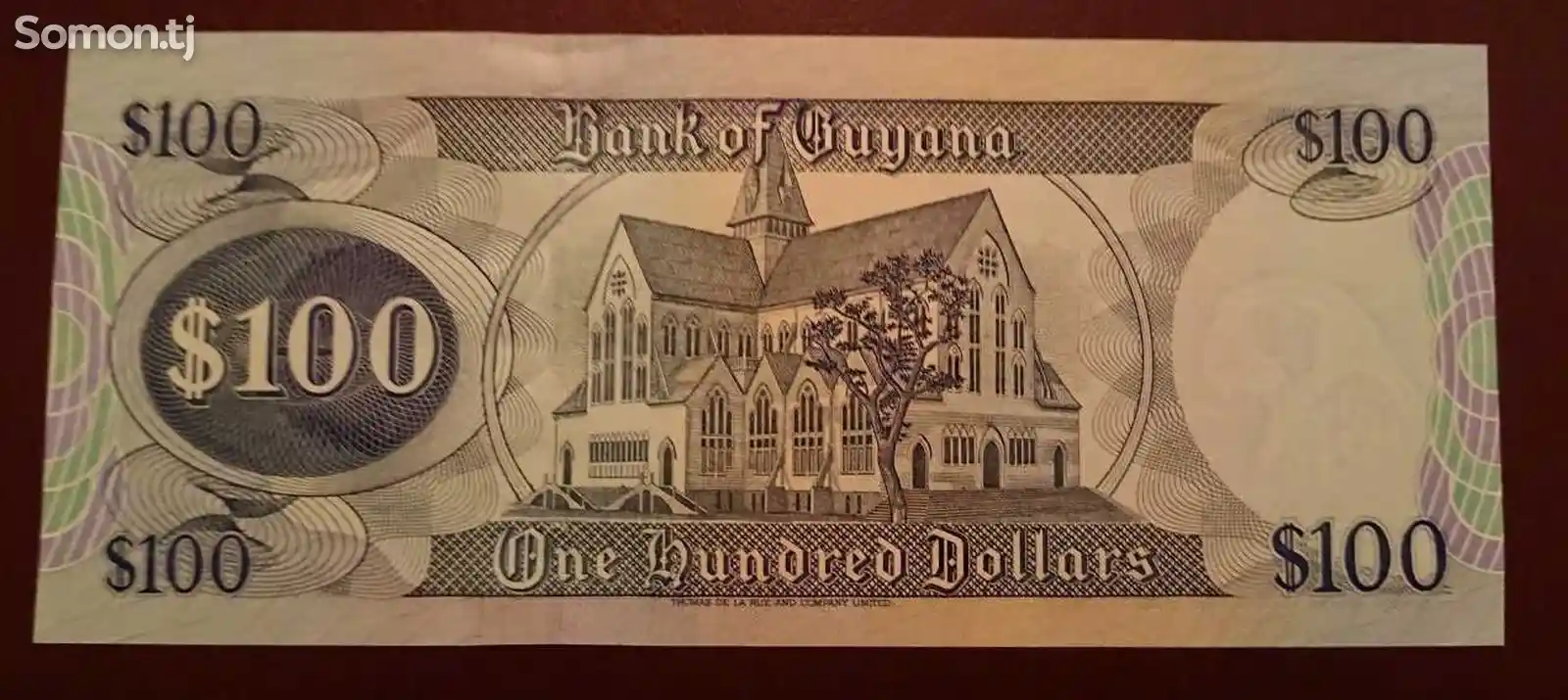 Бона, Гайана 100 долларов, 2019г-2