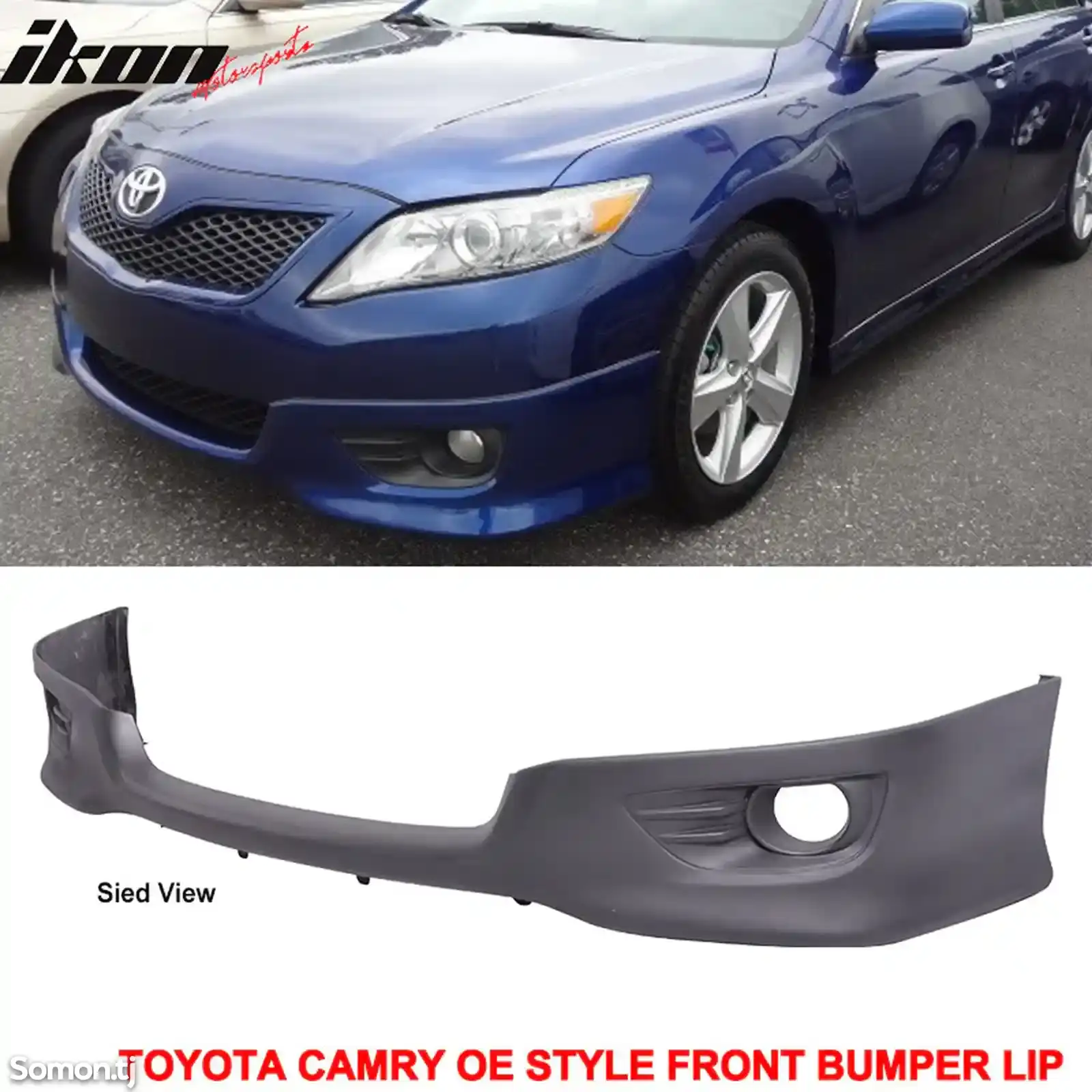 Накладка на передний бампер se Toyota Camry 2 2010-2011-2