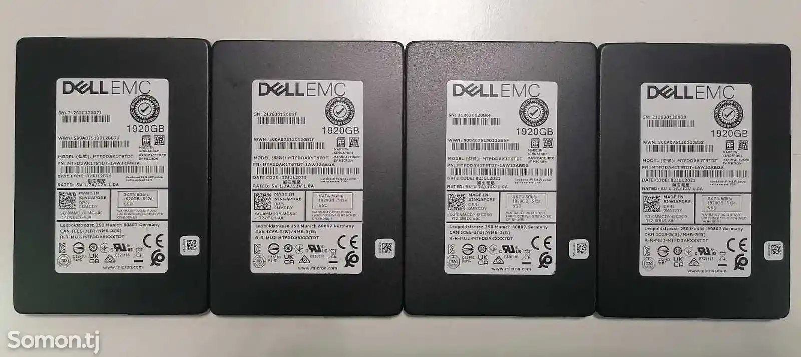 Жесткий диск Dell 1.92TB SSD Sata Mix Use 2.5 inch-5