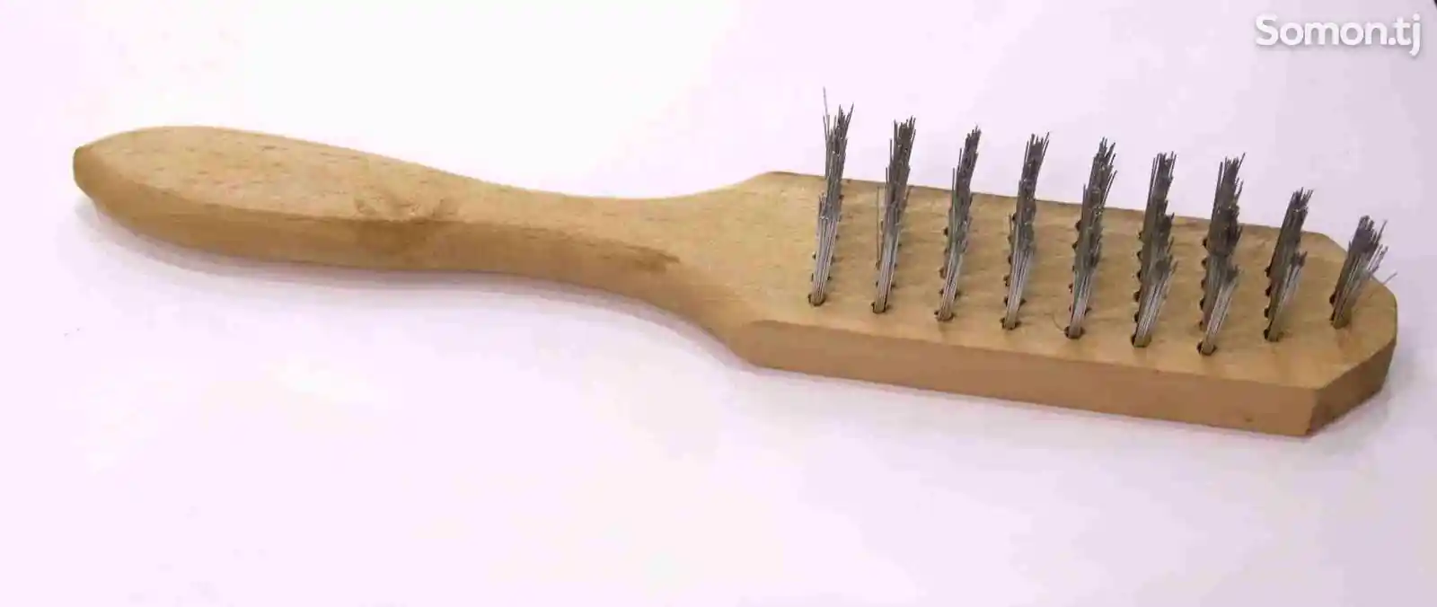 Щетка металлическая деревянная ручка FR6A