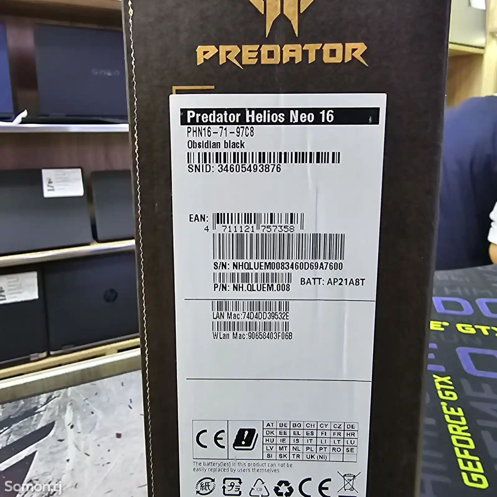 Ноутбук Acer Predator Helios Neo 16 Intel i9-13900Hx Rtd 4060-2