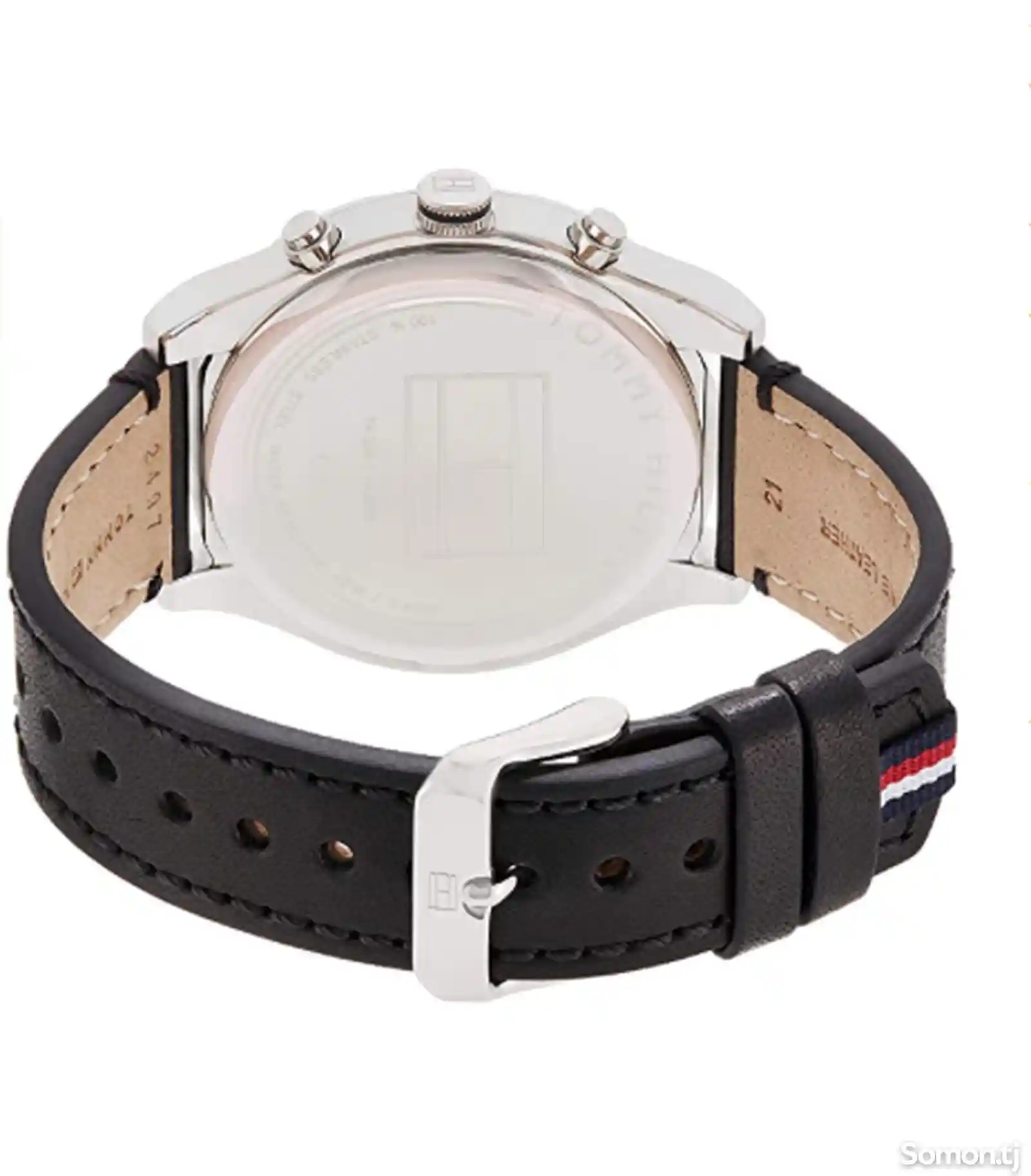 Мужские черные кожаные часы Tommy Hilfiger-4