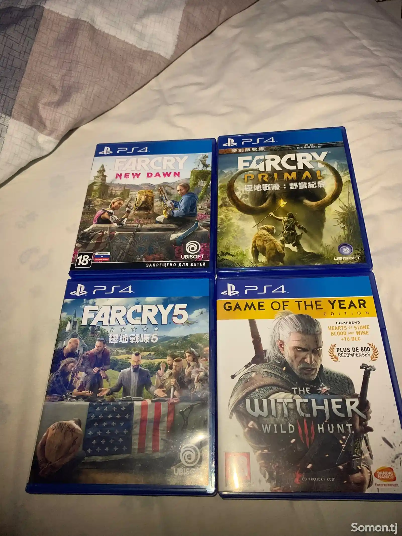 4 игры для PS4-5, FarCry, the Witcher-1