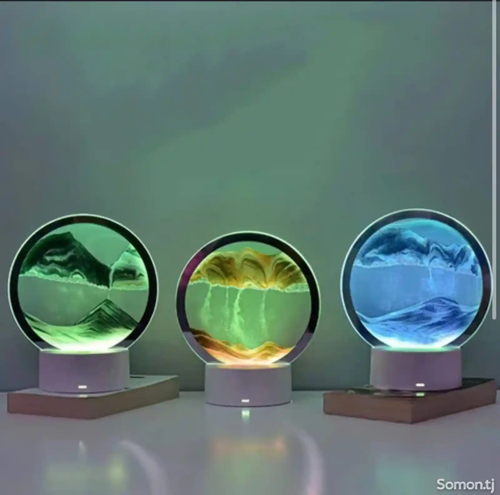 Ночник картина живая дюна - сенсорный светодиодный 3D светильник-3