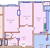 1-комн. квартира, 13 этаж, 93 м², И.Сомони-2