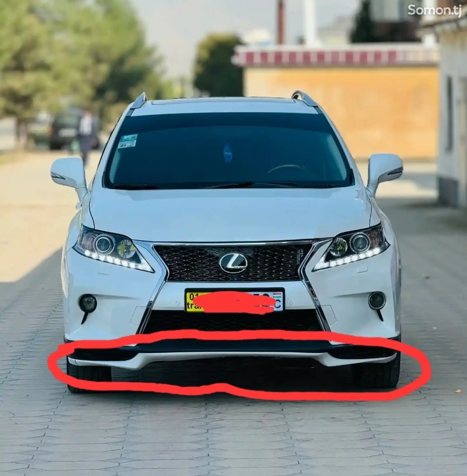 Передняя губа от lexus rx 2010-2015 F-Sport-1