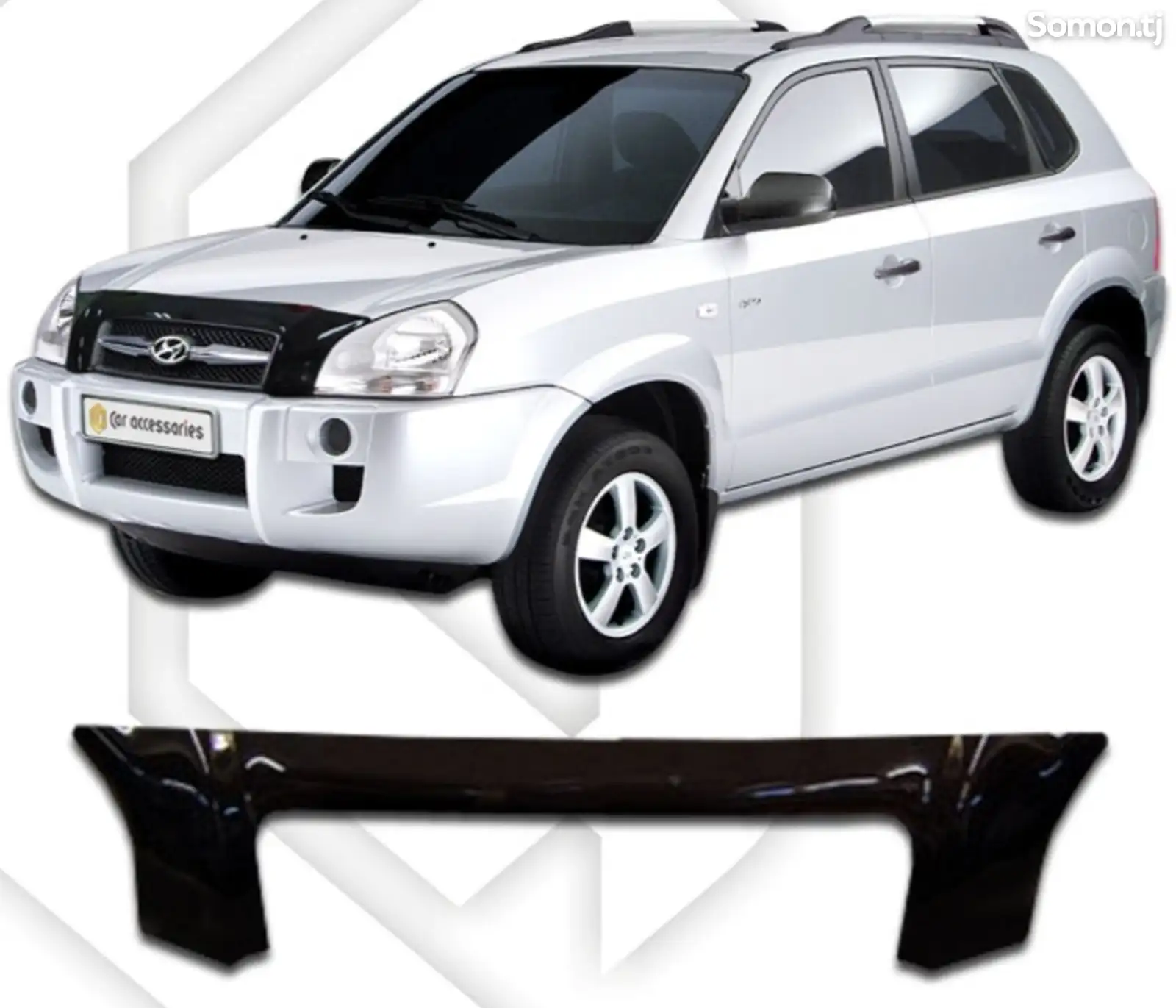 Дефлектор капот Hyundai Tucson 2004-2009