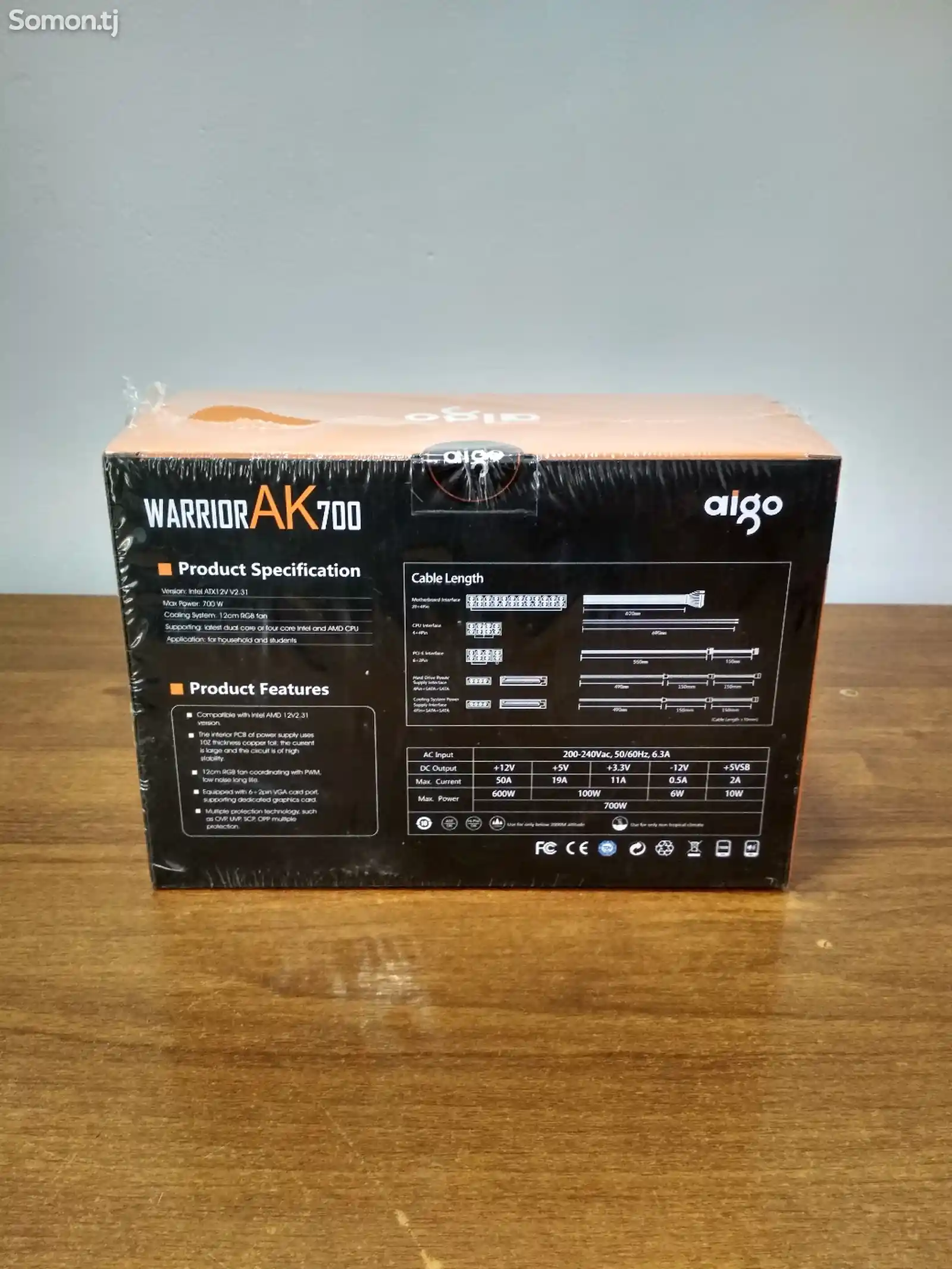 Блок питания Aigo Warrior AK700 700W-3