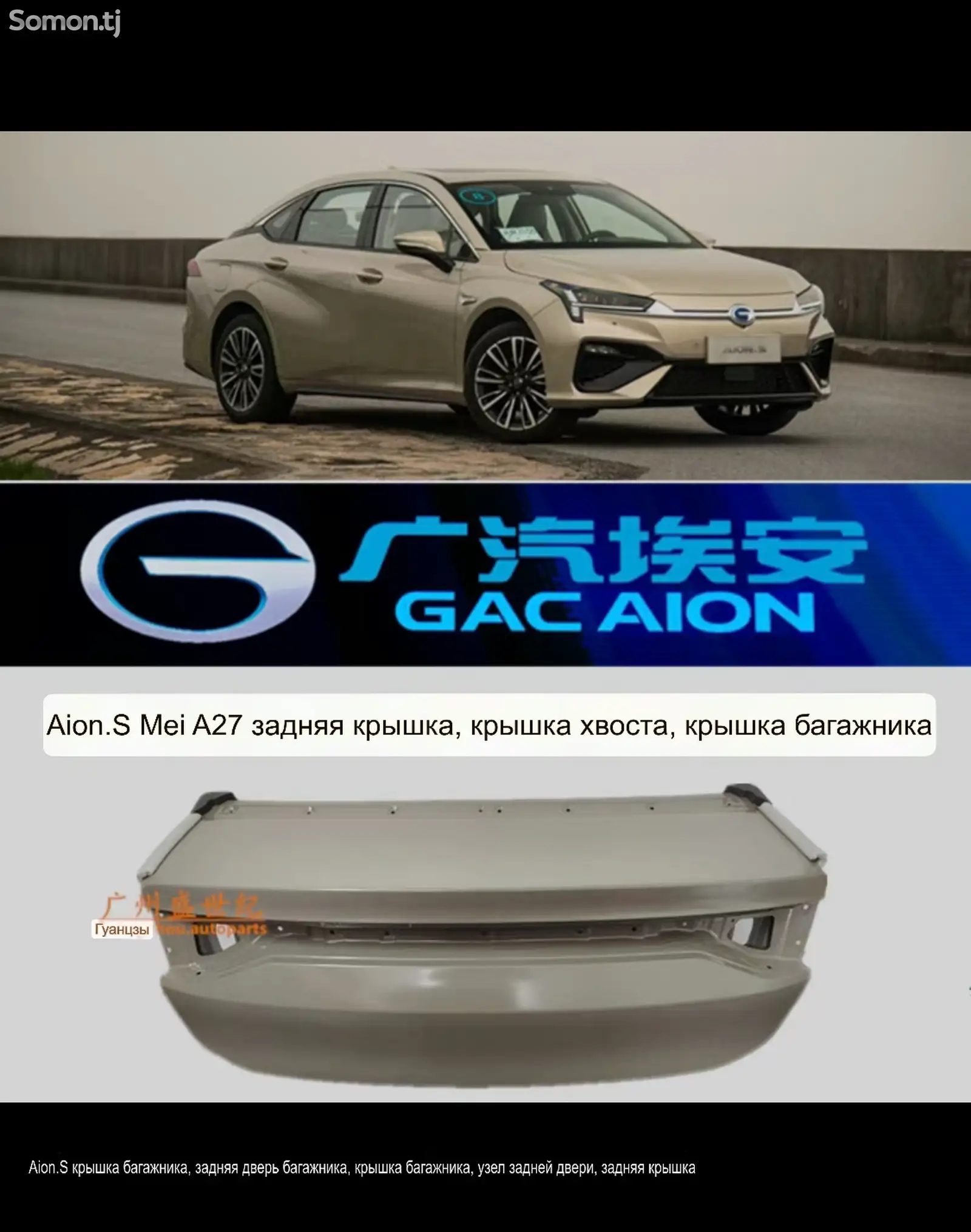 Заднего Багажа от Aion S 2024