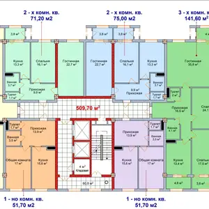 1-комн. квартира, 9 этаж, 52 м², Кучаи Айнӣ, Садбарг, Скорая Больница