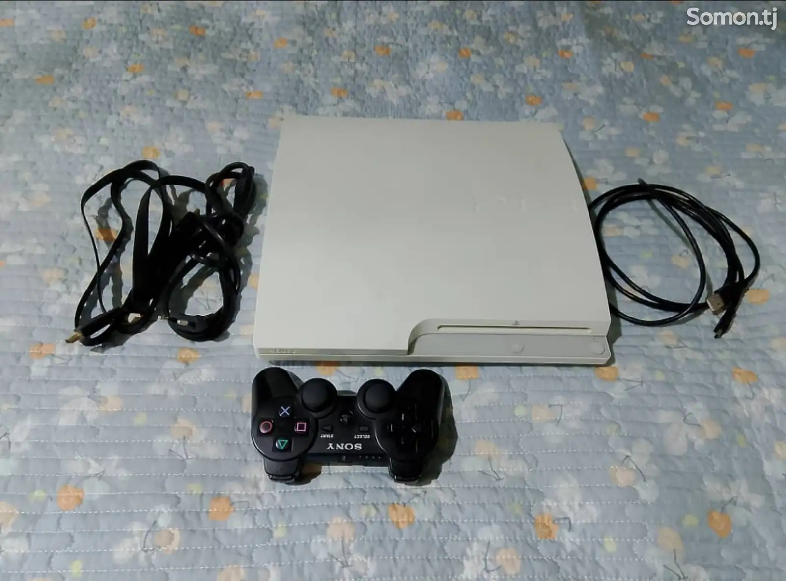 Игровая приставка Sony PlayStation 3 slim white 500gb-1