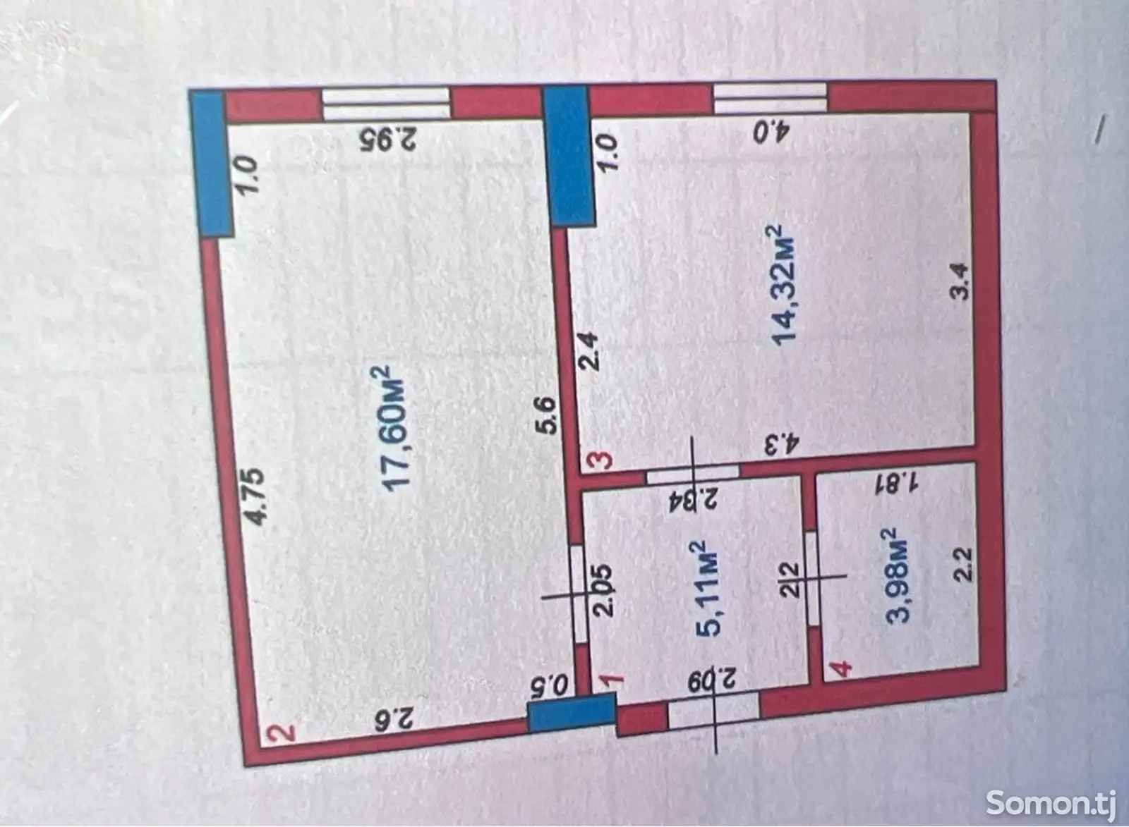 1-комн. квартира, 1 этаж, 41 м², Наздикии парк (150 м. дуртар)-14