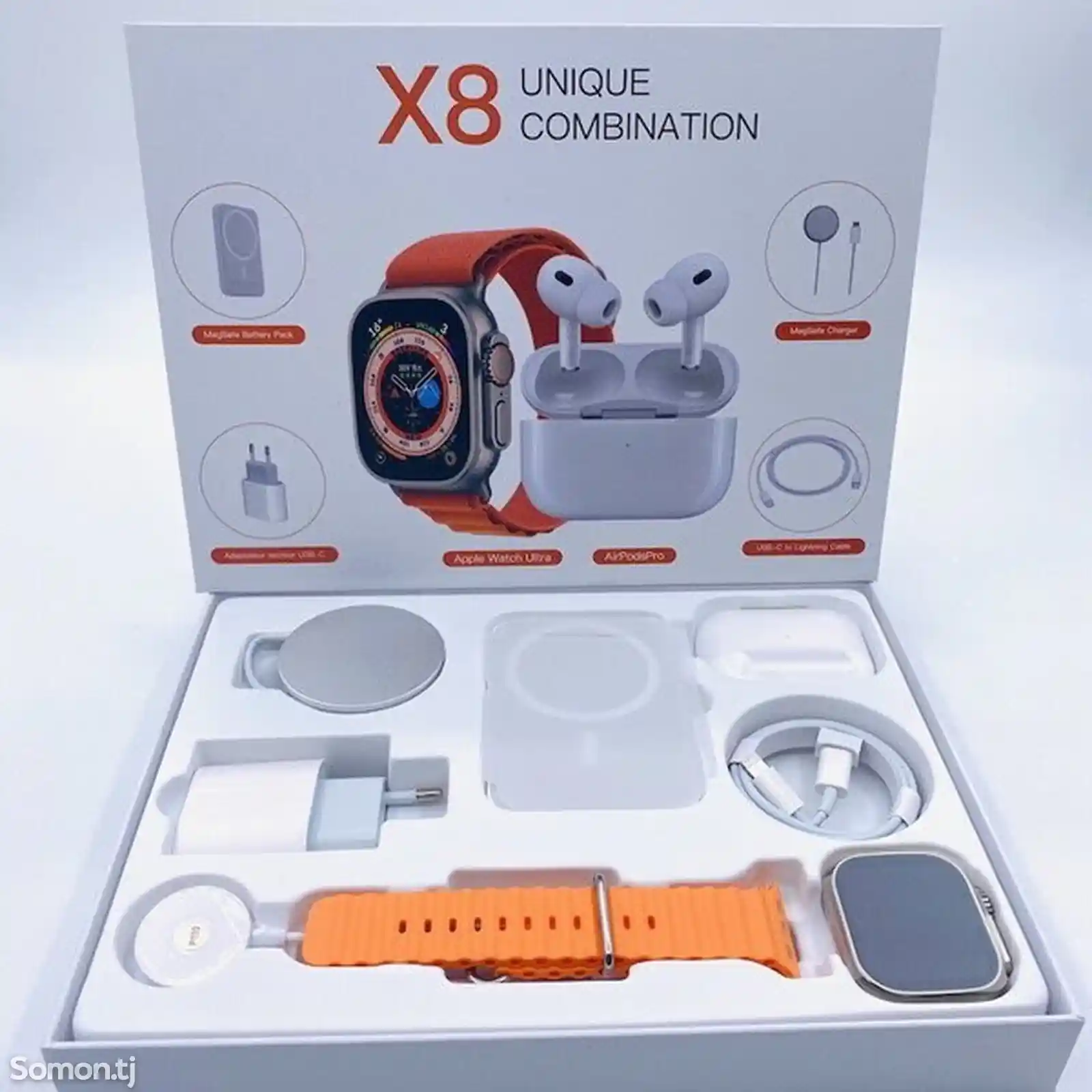 Смарт часы X8 Ultra Набор 6 в 1-2