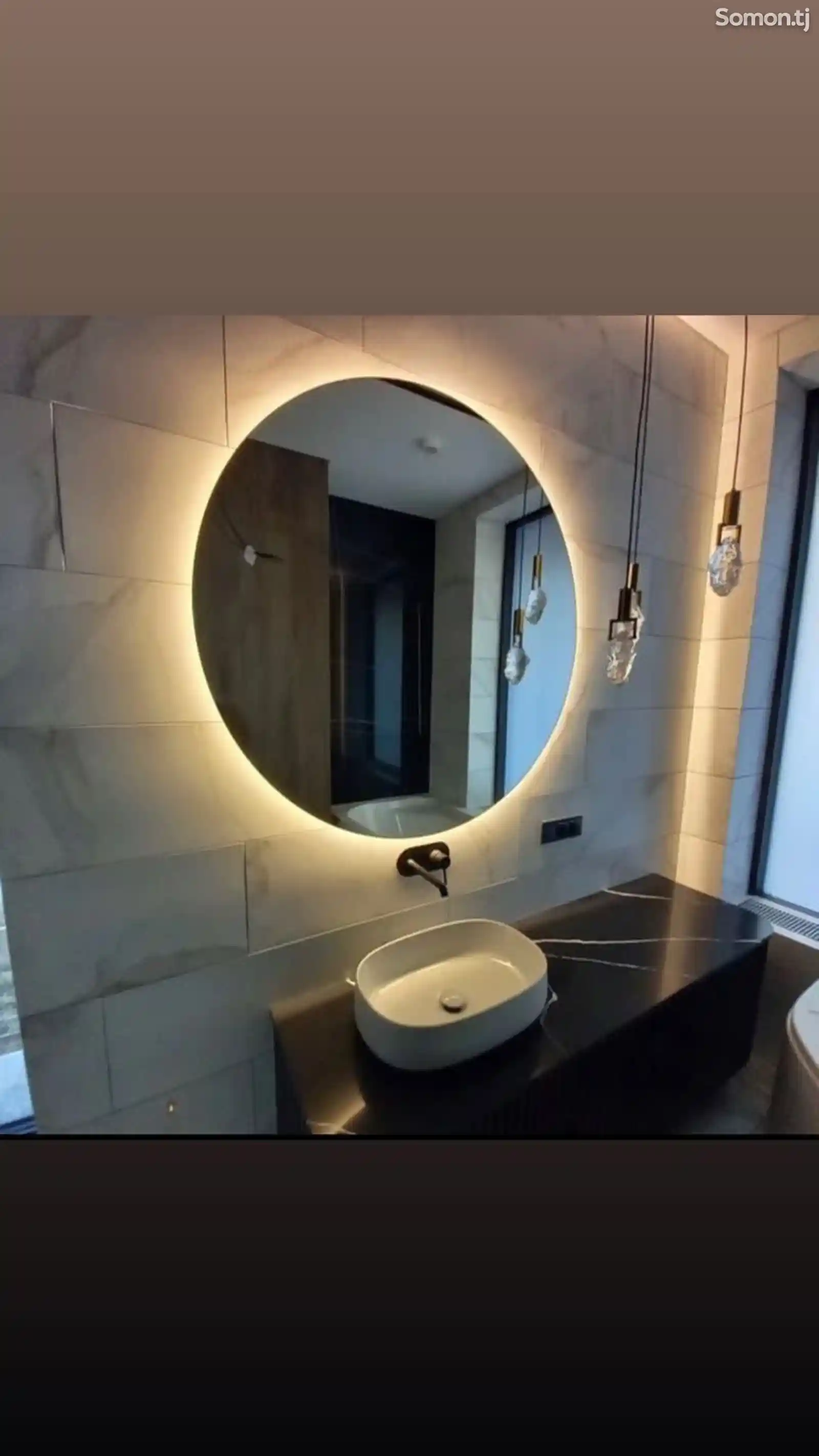 Зеркало с подсветкой для ванны-2