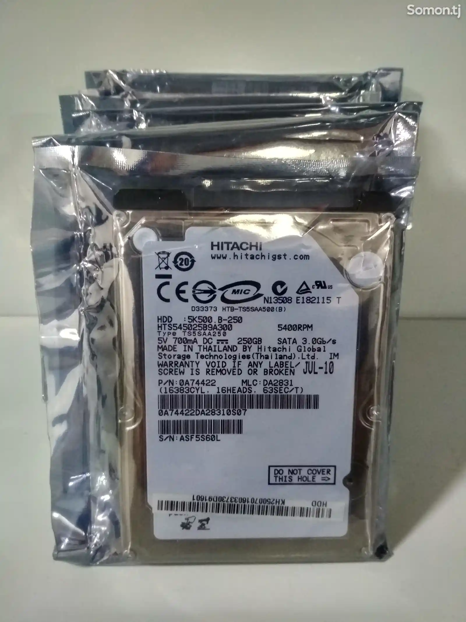 Жёсткий диск для ноутбуков Hitachi 250GB-2