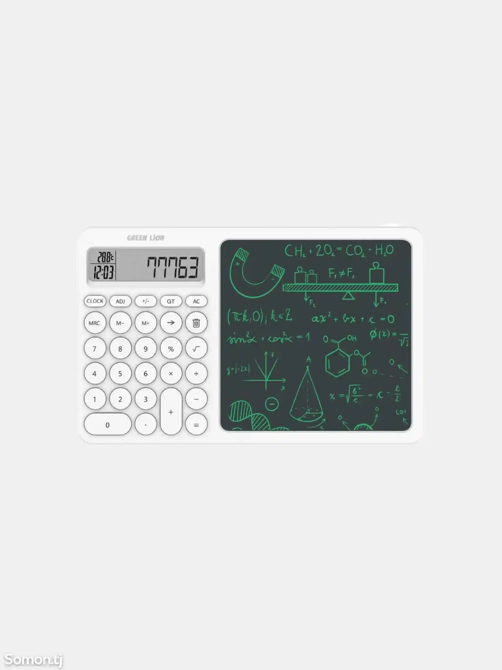 Комбинированный калькулятор и блокнот для письма Green Lion CalcWrite Pro-1
