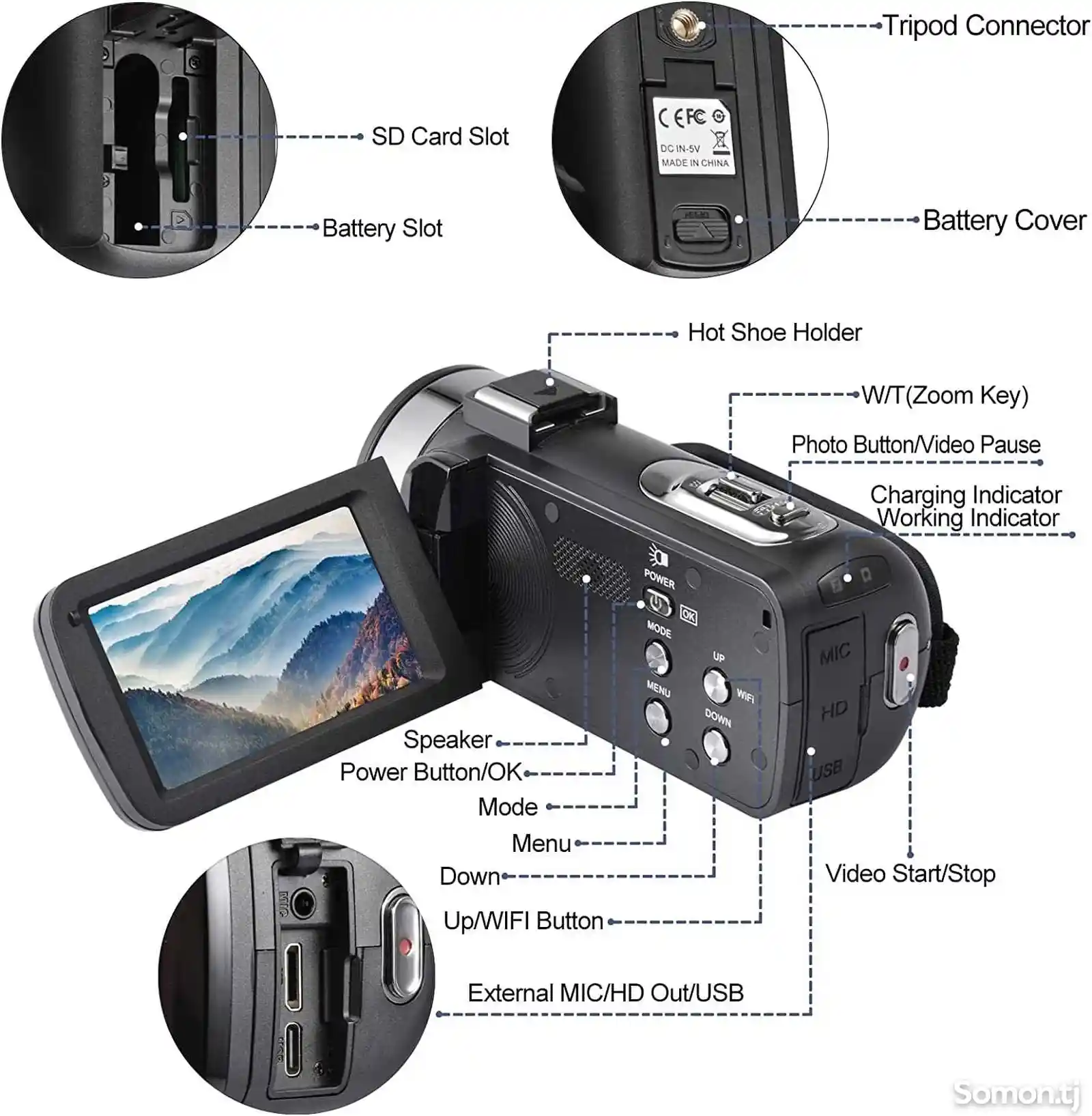 Видеокамера 8k Ultra HD + штатив-6