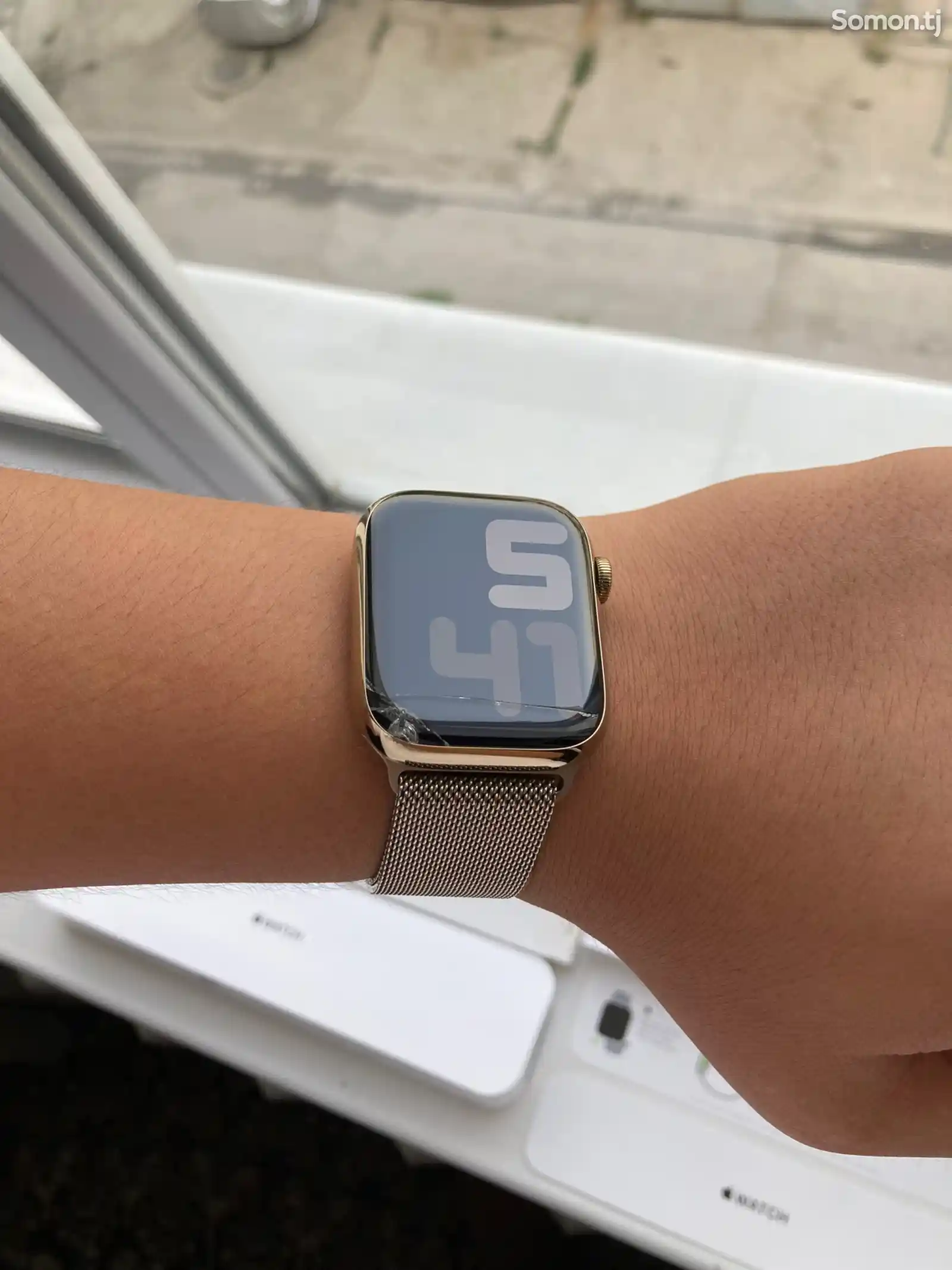 Смарт Часы Apple Watch Series 7 45MM Gold-1