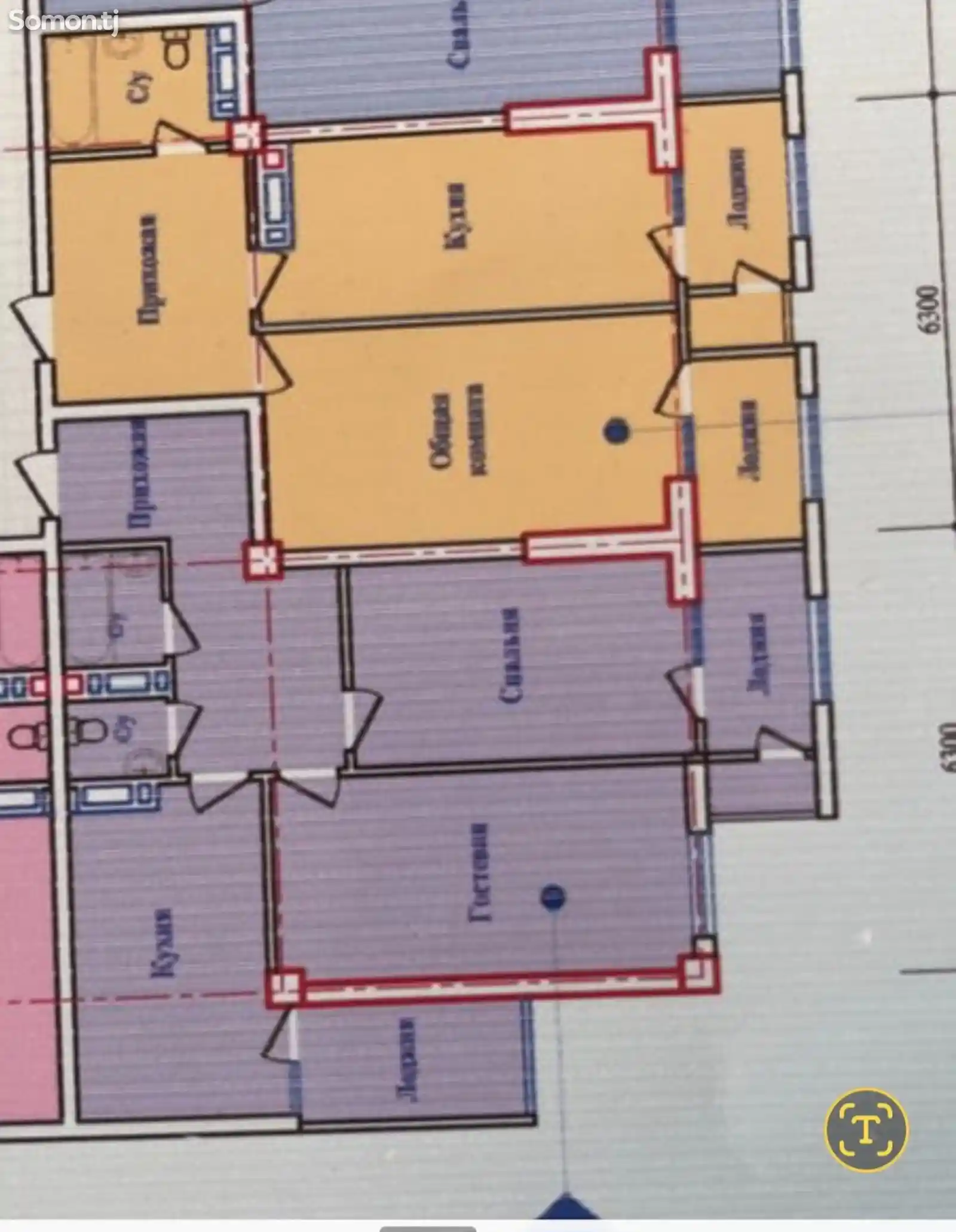 4-комн. квартира, 7 этаж, 145 м², Cлавянский-2