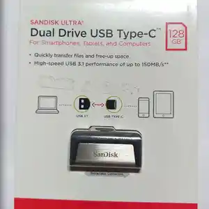 Флеш-накопитель SanDisk 128 Gb Ultra 2-1 USB Type-C - USB-C